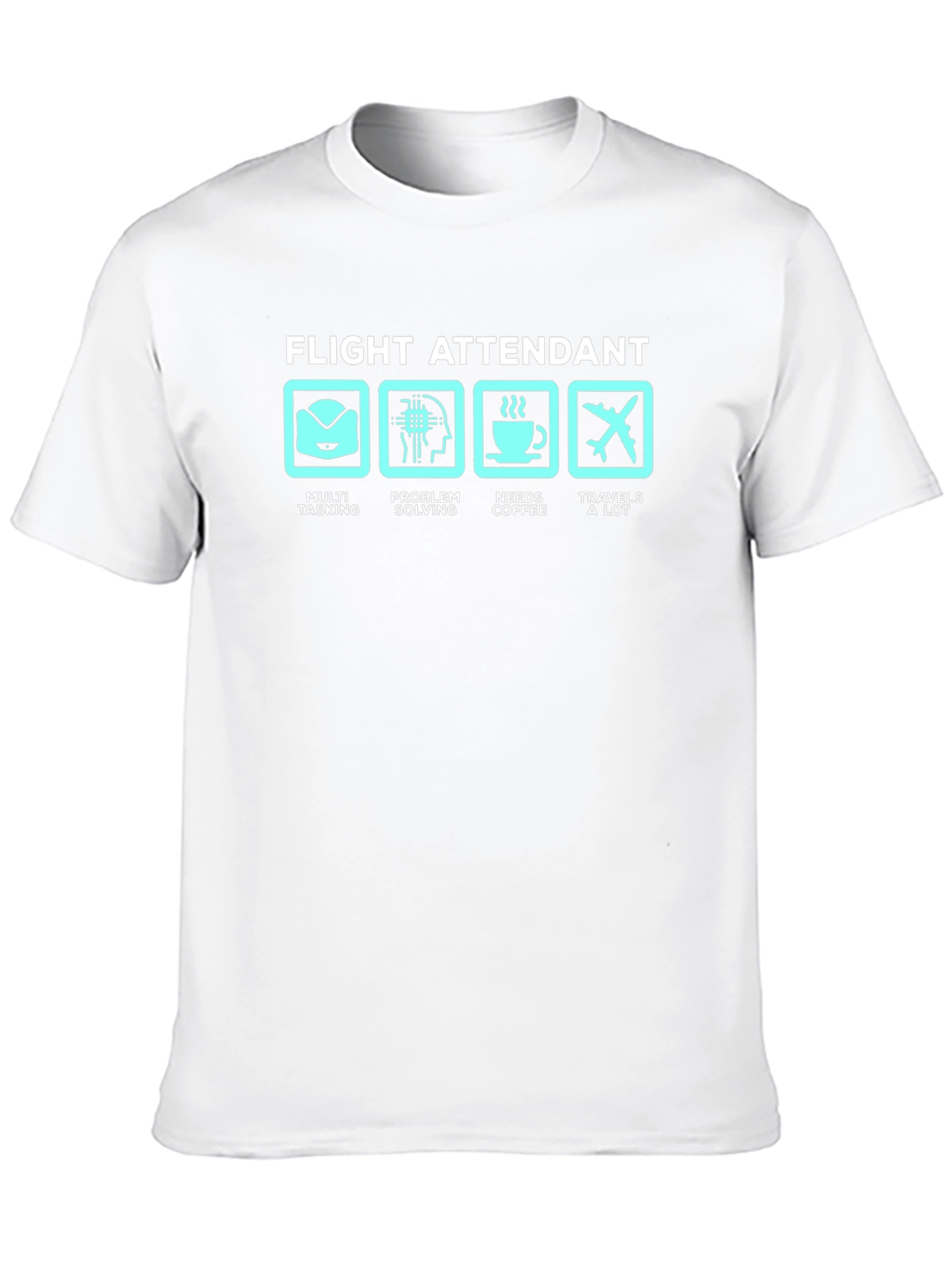 Flight Attendant T-Shirt: Multi-Tasking Coffee Traveler