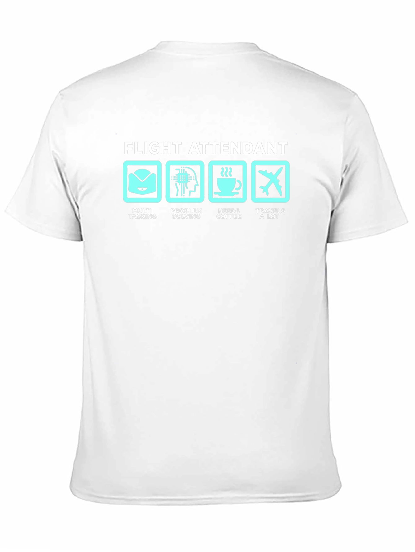 Flight Attendant T-Shirt: Multi-Tasking Coffee Traveler