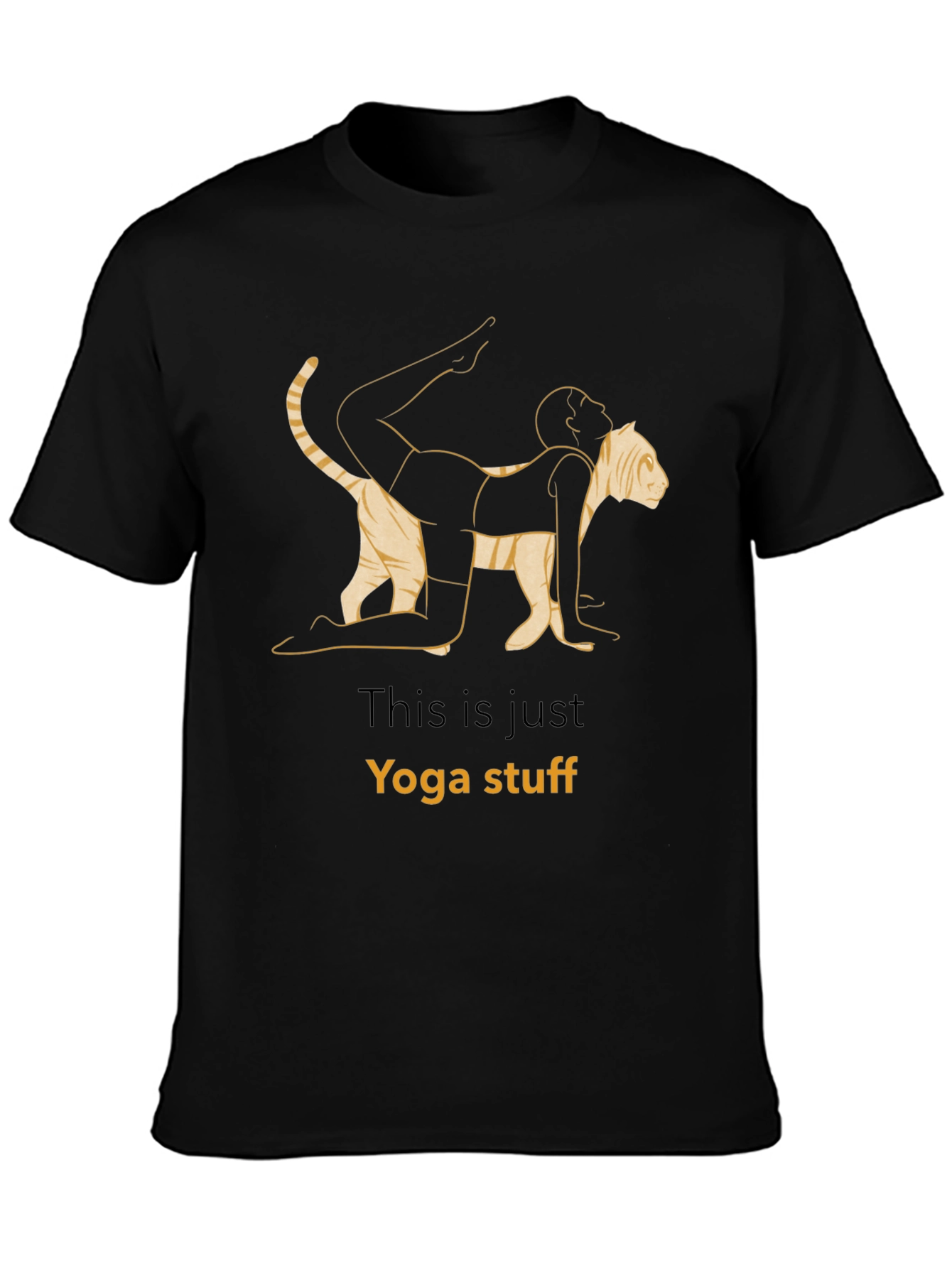 Yoga Cat T-Shirt - Funny Graphic Tee