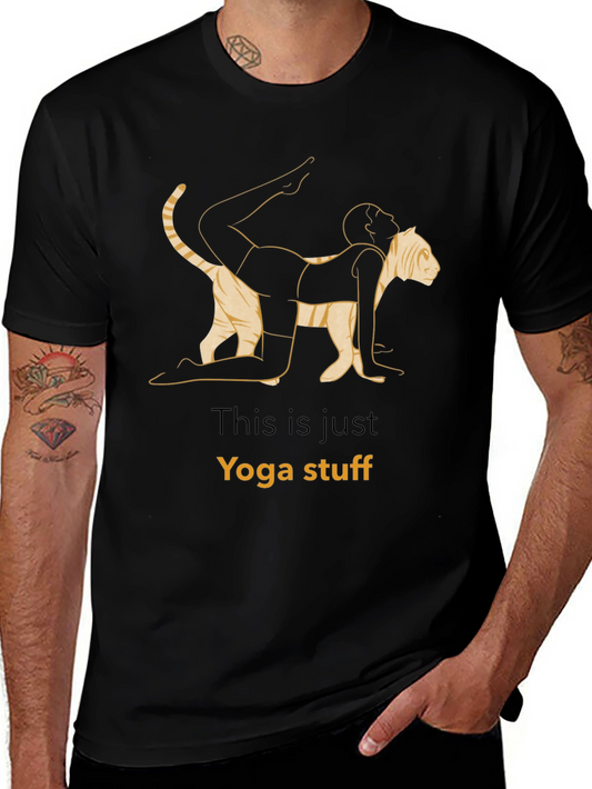 Yoga Cat T-Shirt - Funny Graphic Tee