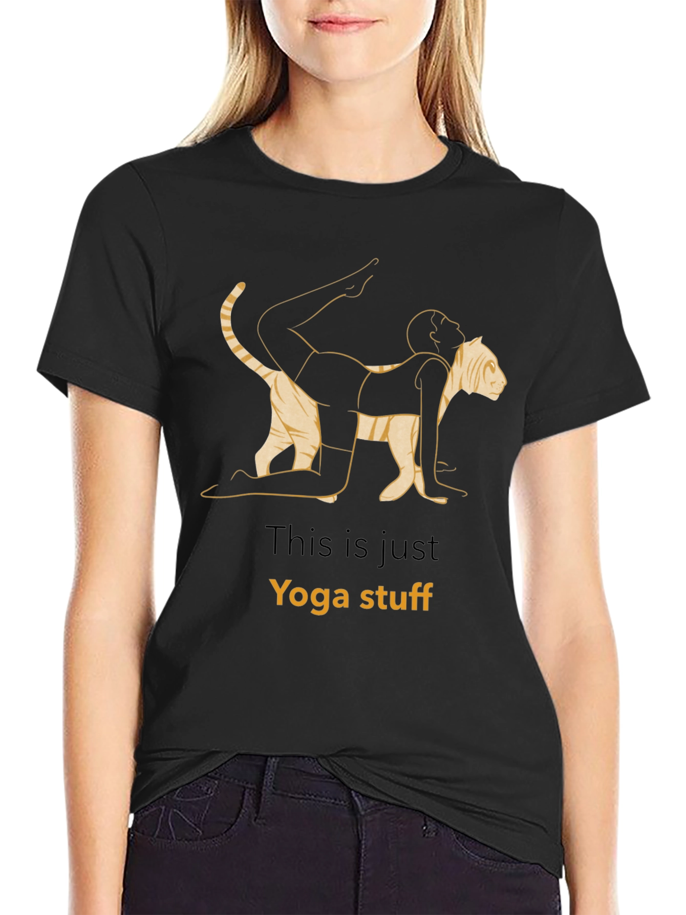 Yoga Cat T-Shirt - Funny Graphic Tee