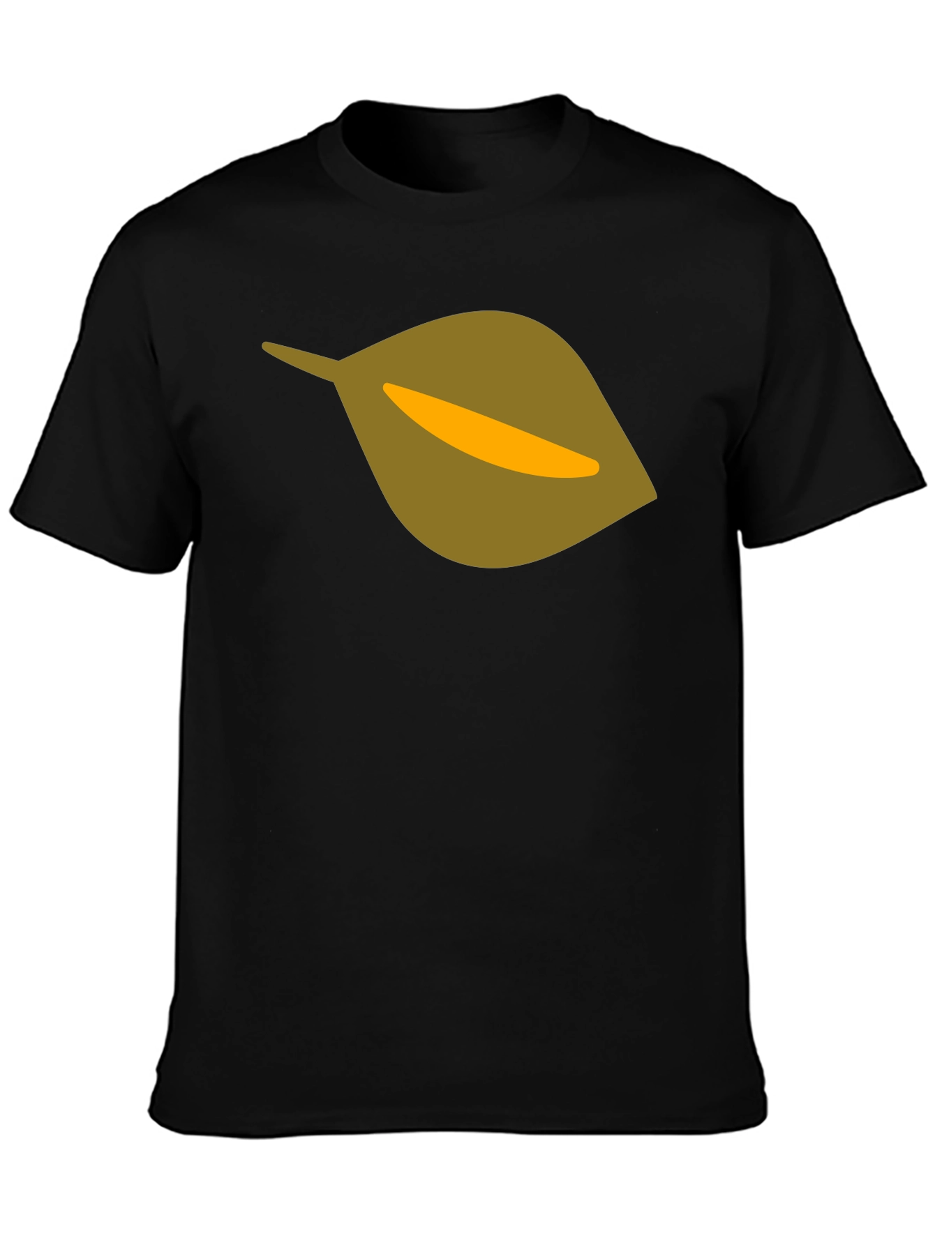 Leaf Graphic Black T-Shirt
