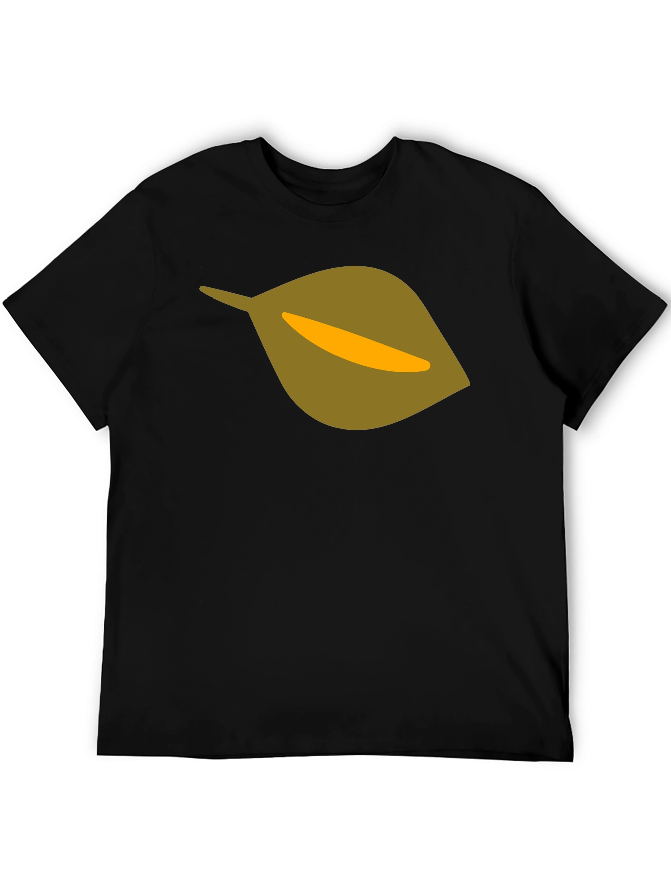 Leaf Graphic Black T-Shirt