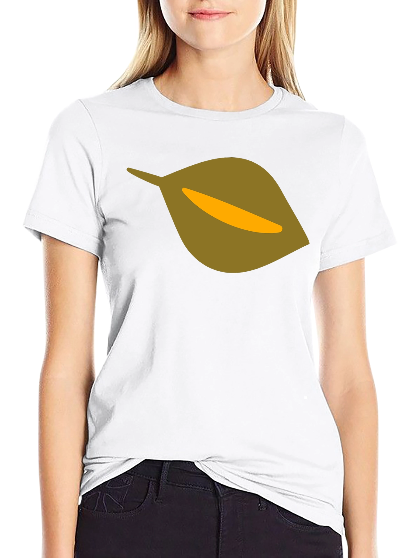 Leaf Graphic Black T-Shirt