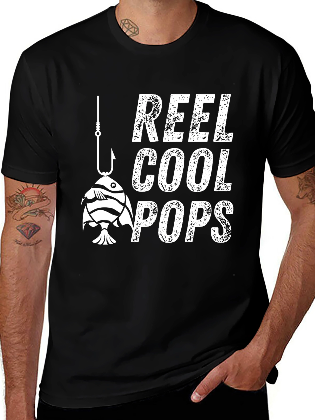 Reel Cool Pops Fishing Graphic Tee