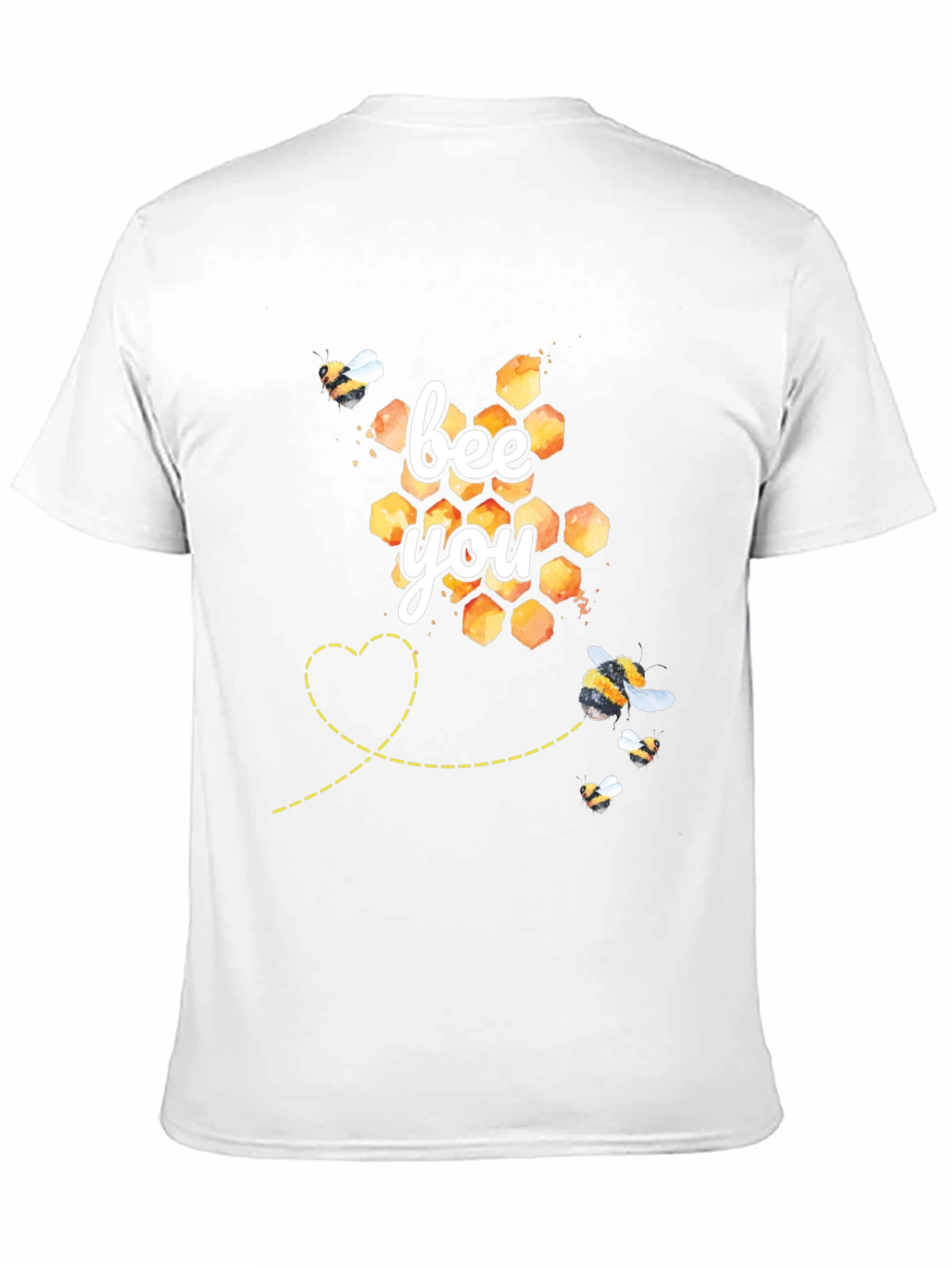 Bee You Graphic Tee - Honeycomb and Bees Design