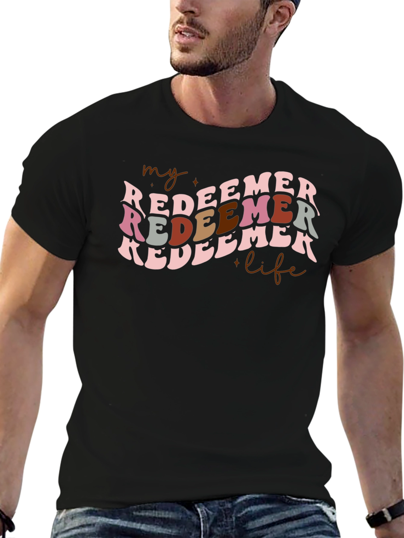 My Redeemer Life Retro Graphic T-Shirt