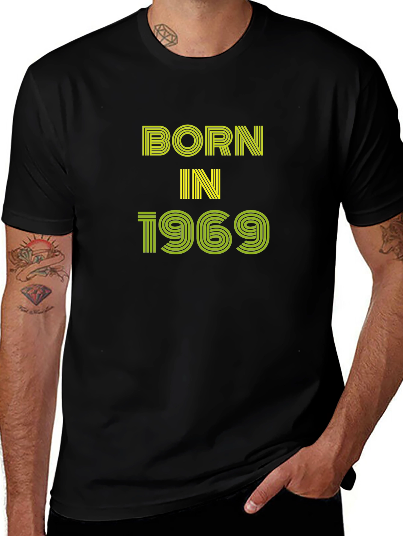 Born in 1969 Graphic Tee - Black
