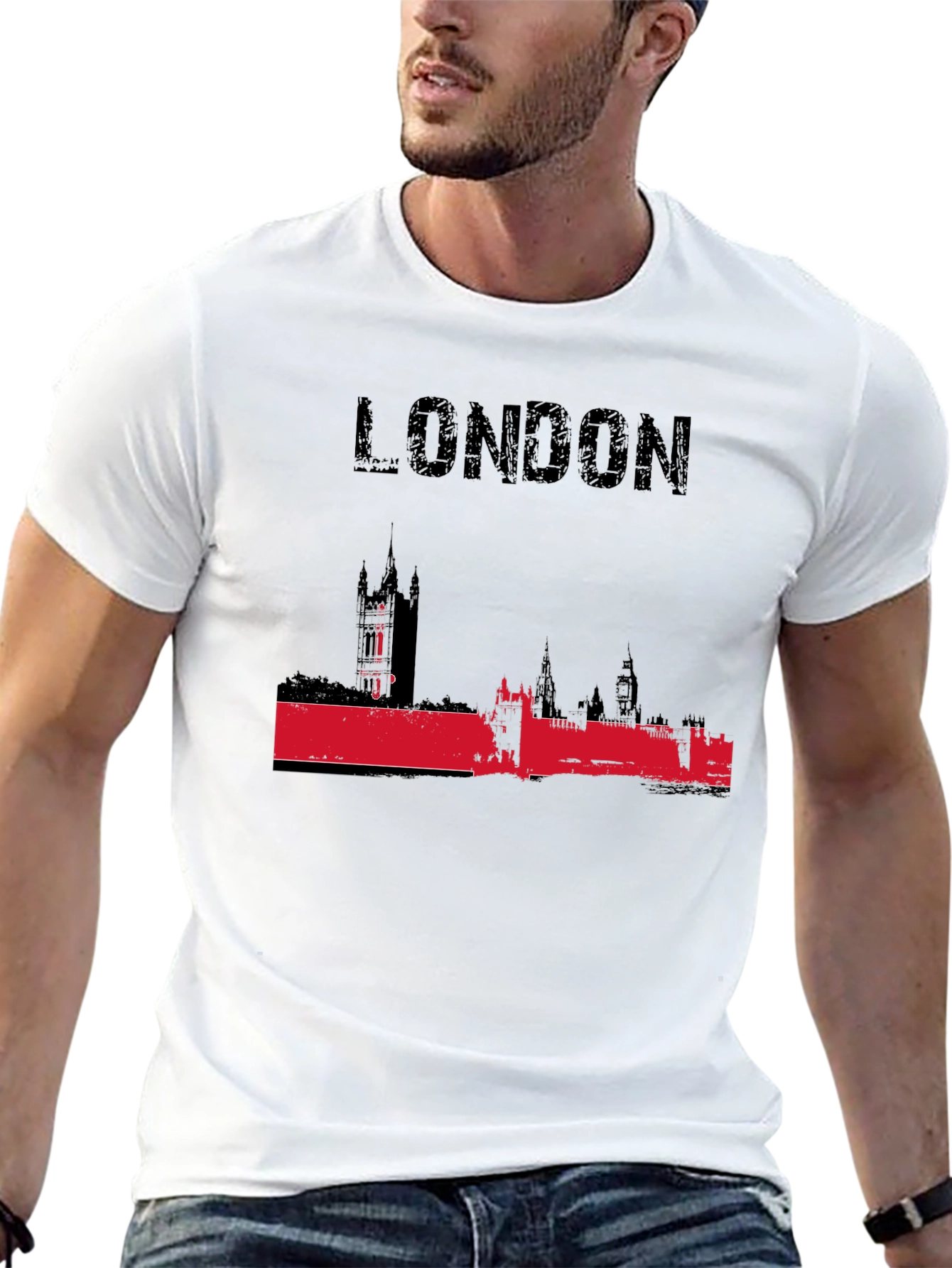 London Skyline Black T-Shirt