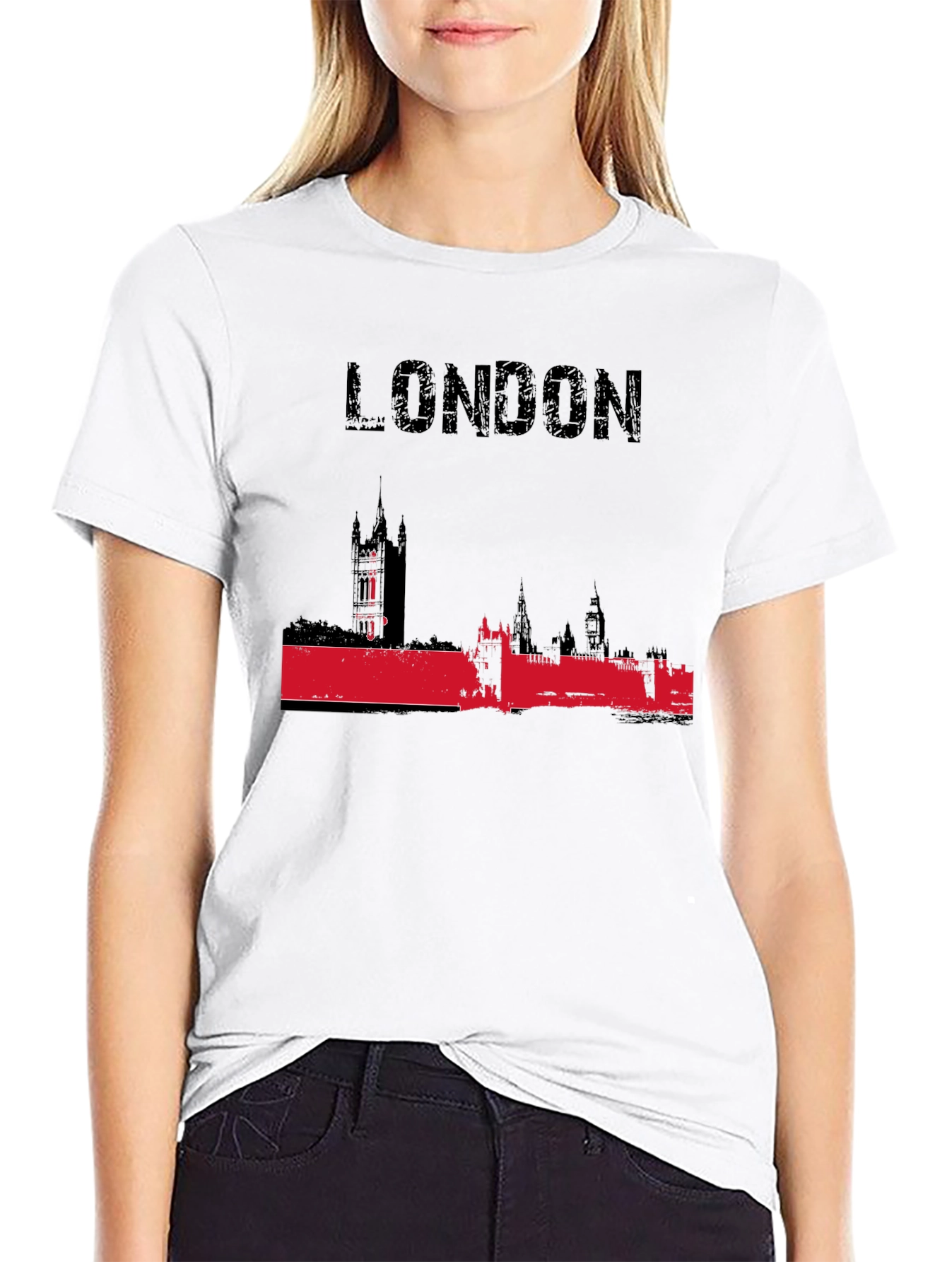 London Skyline Black T-Shirt