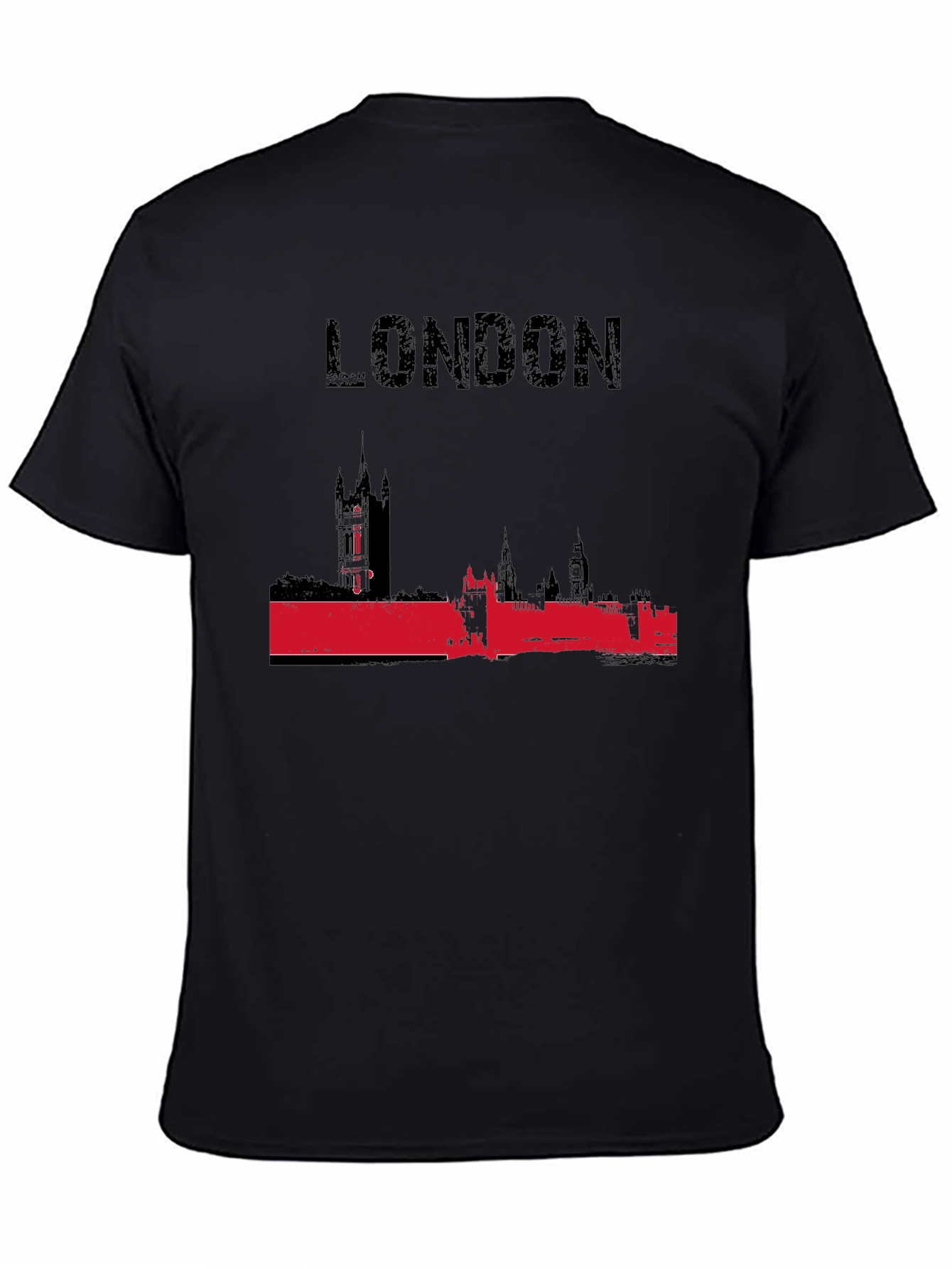 London Skyline Black T-Shirt