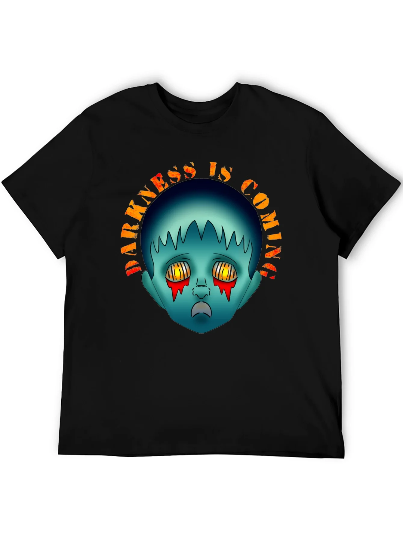 Darkness is Coming Graphic Tee - Creepy Horror Design