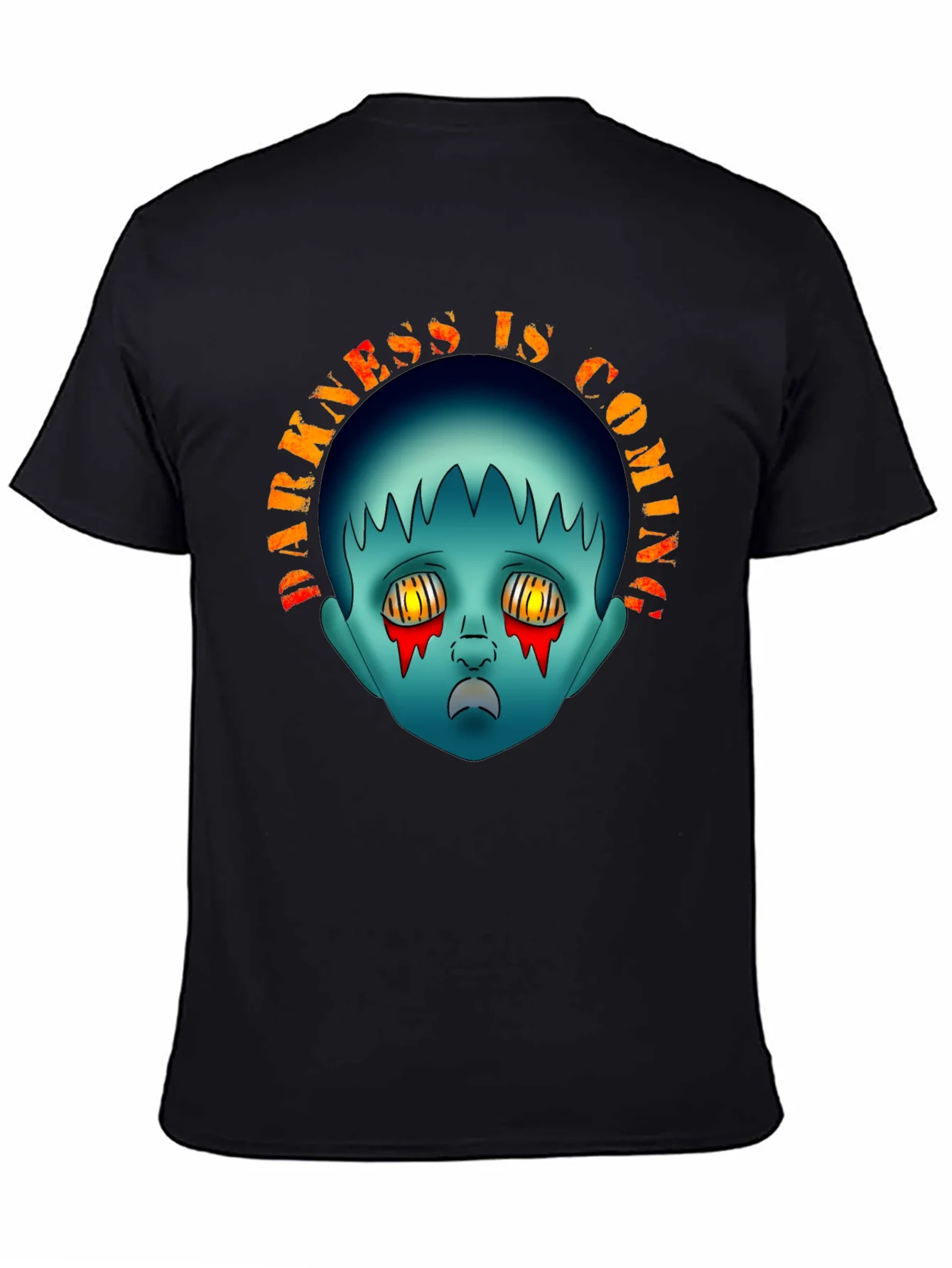 Darkness is Coming Graphic Tee - Creepy Horror Design