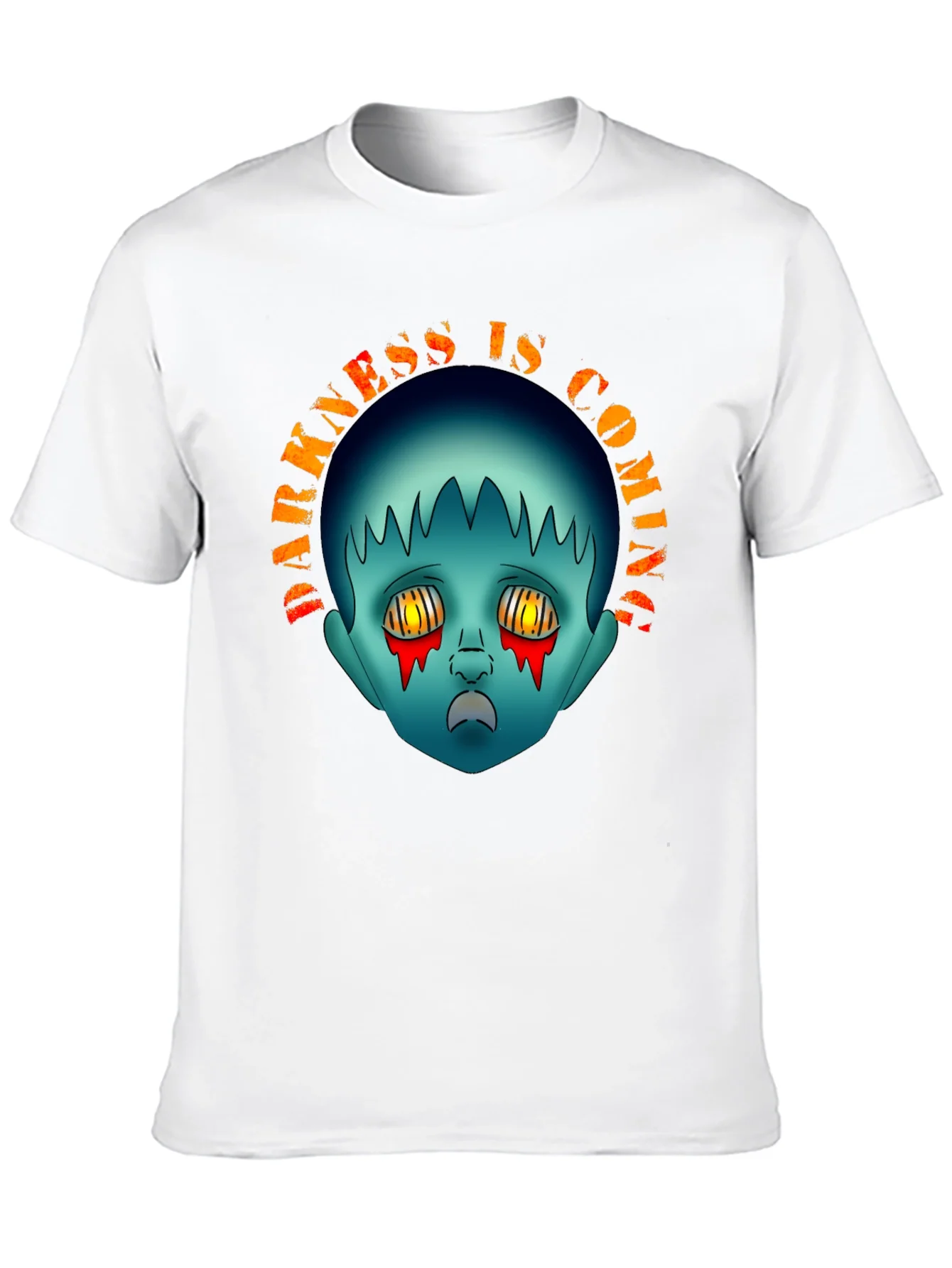 Darkness is Coming Graphic Tee - Creepy Horror Design