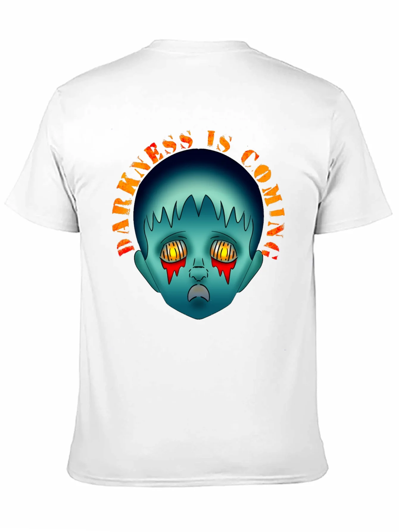 Darkness is Coming Graphic Tee - Creepy Horror Design