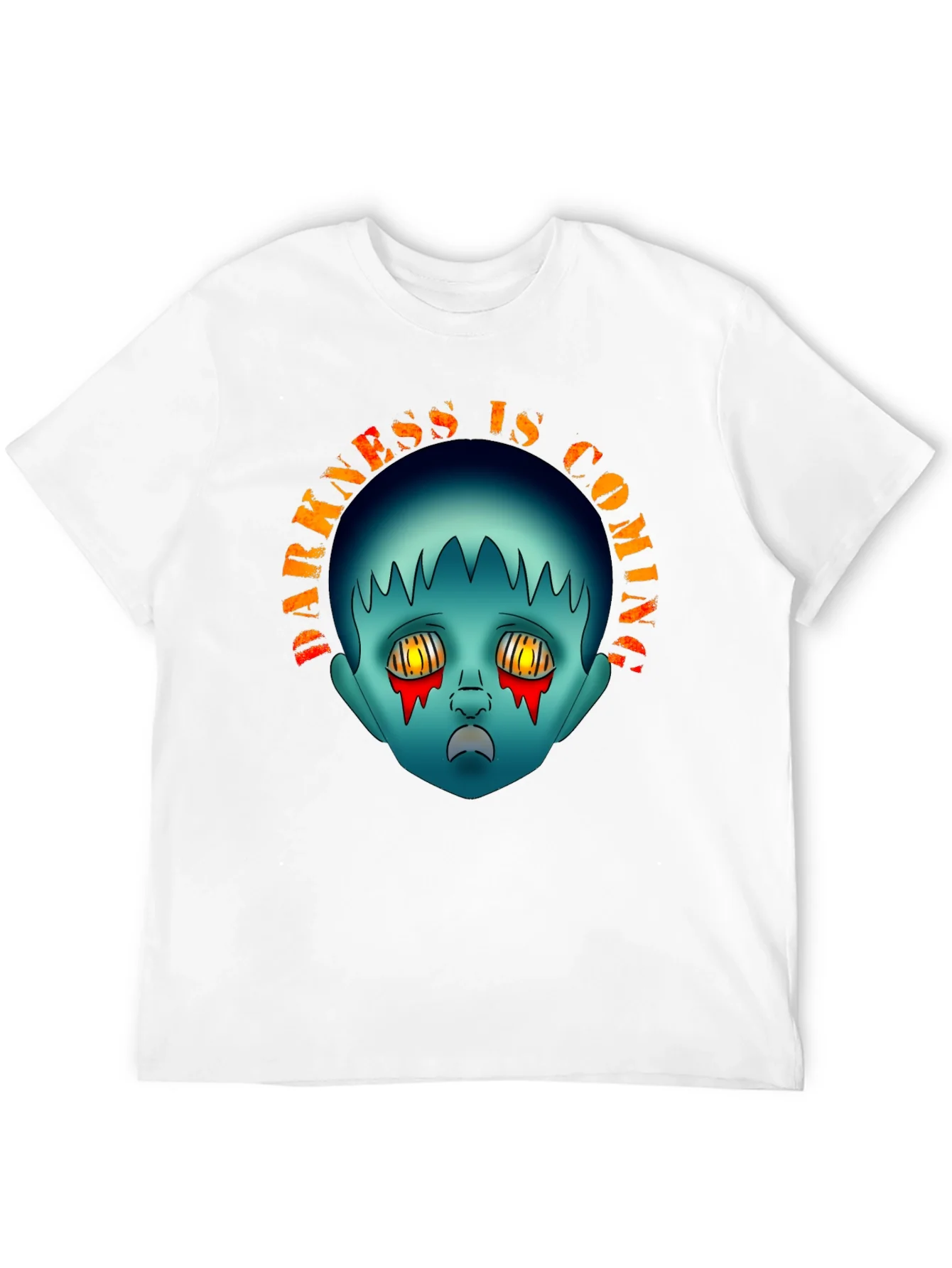 Darkness is Coming Graphic Tee - Creepy Horror Design