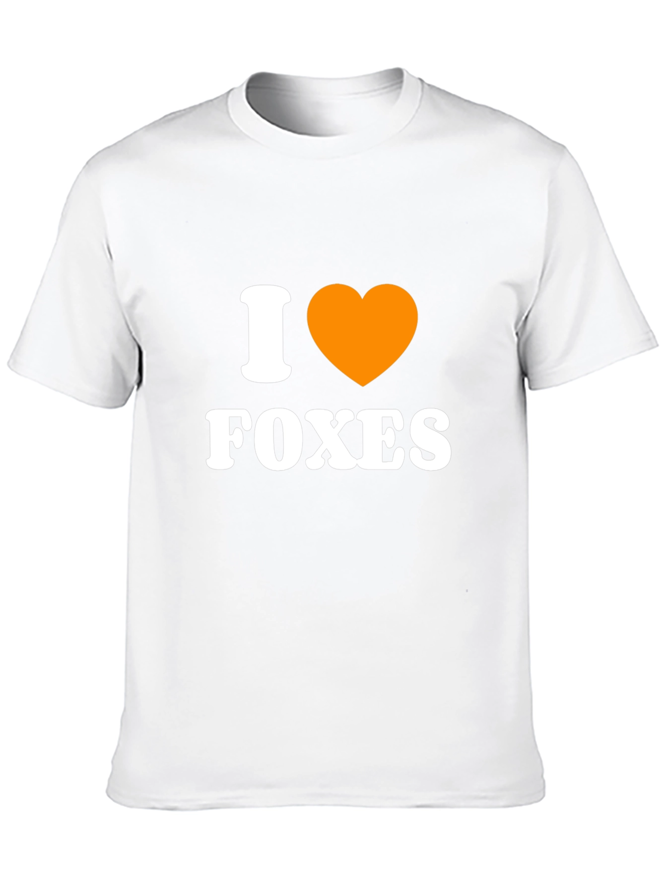 I Heart Foxes Black Graphic Tee