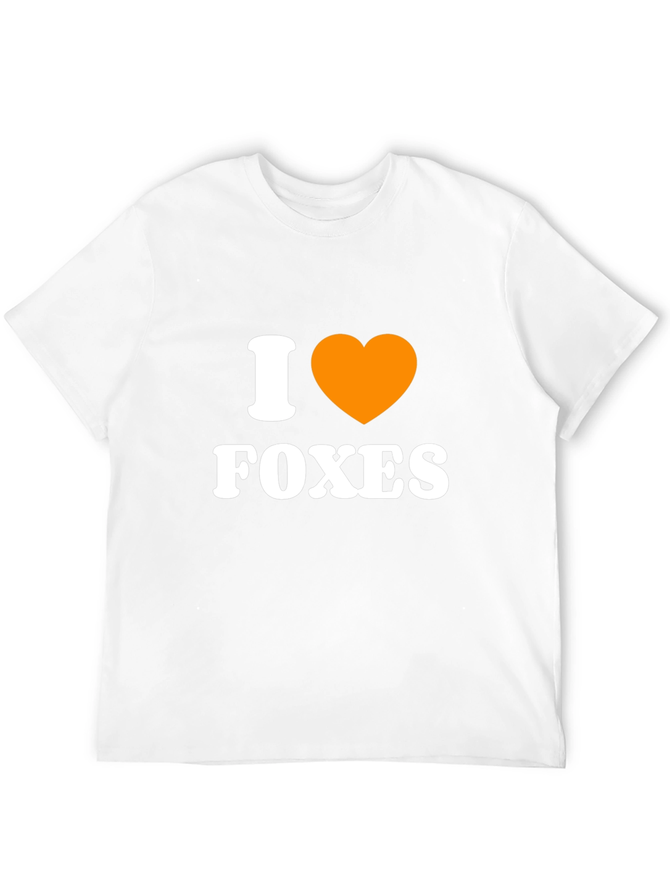 I Heart Foxes Black Graphic Tee