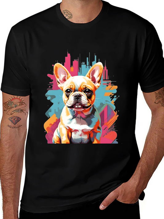 Urban Bulldog Tee - Cool Dog Graphic T-Shirt