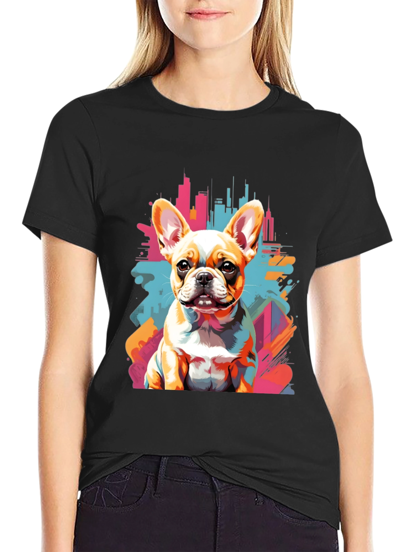 Urban Bulldog Tee - Cool Dog Graphic T-Shirt