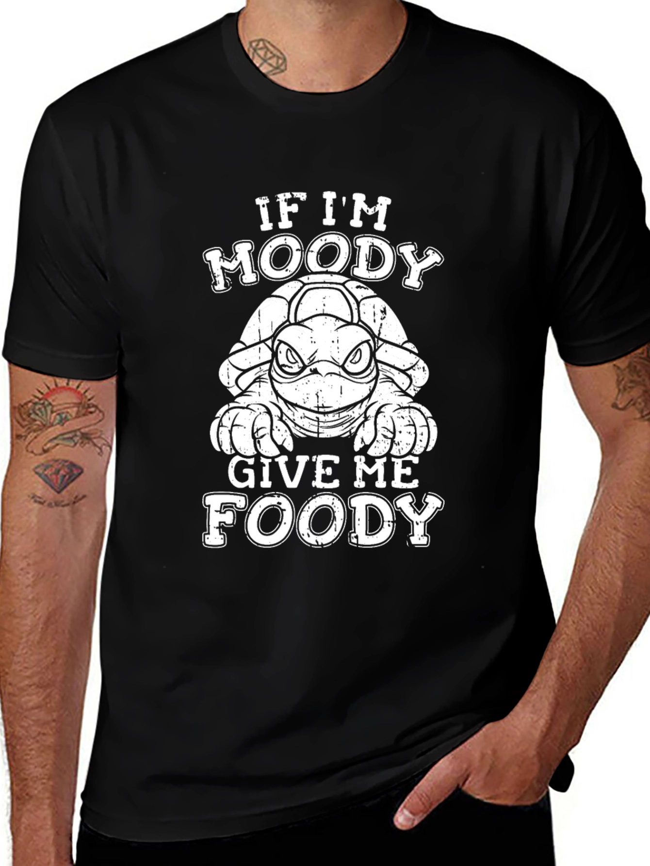Moody Turtle Foody T-Shirt