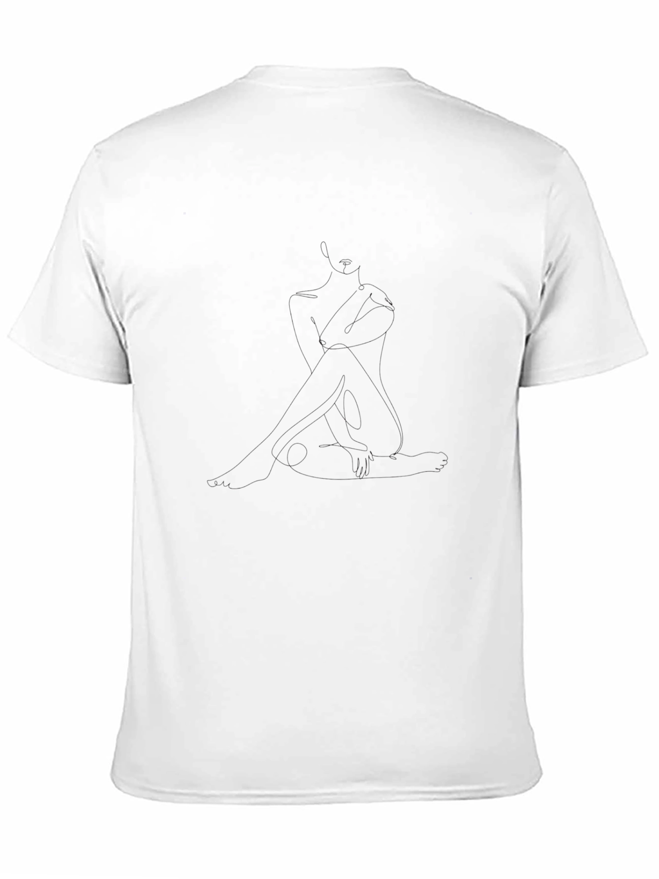 Mens Solid Black Crew Neck T-Shirt