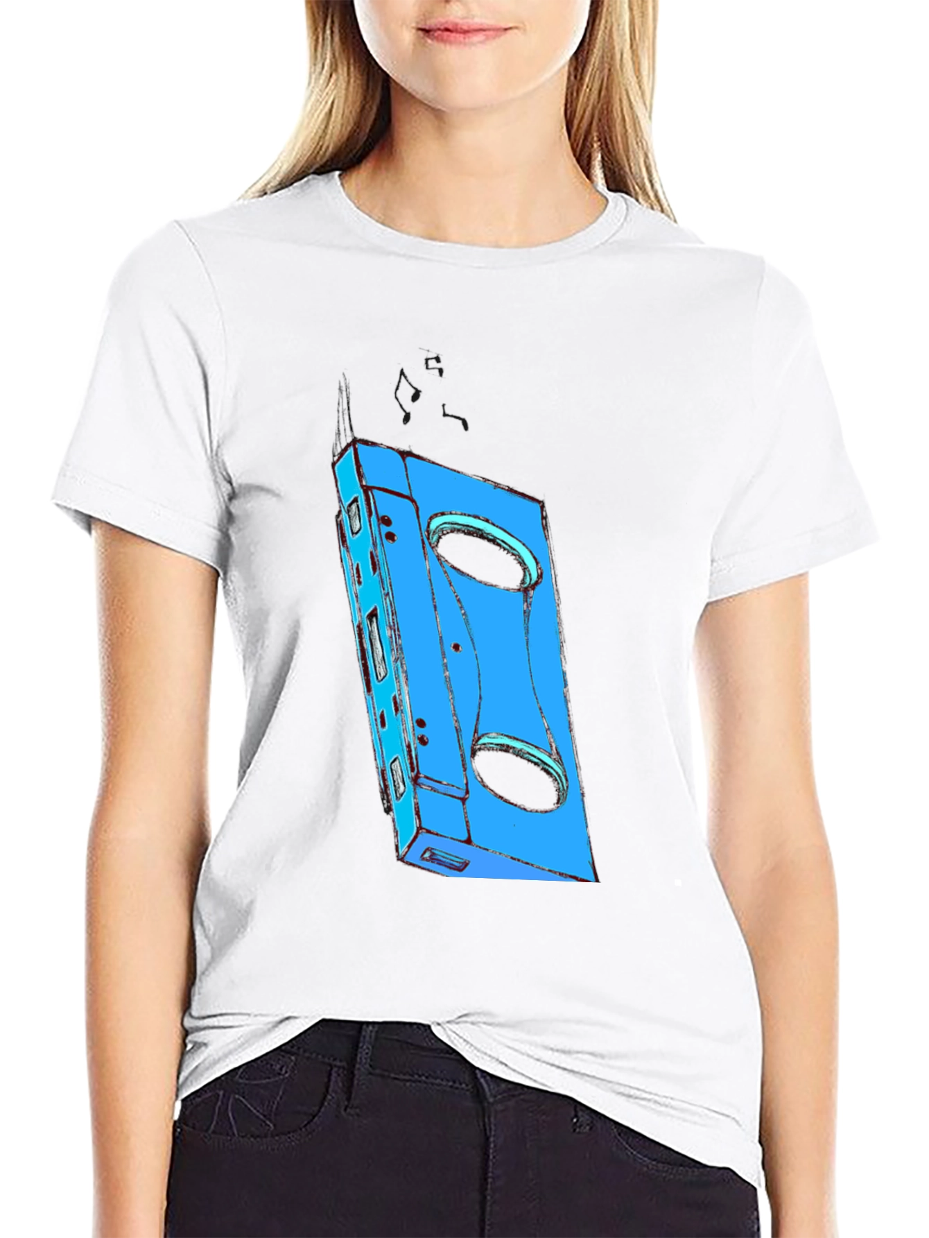 Retro Cassette Tape Graphic T-Shirt