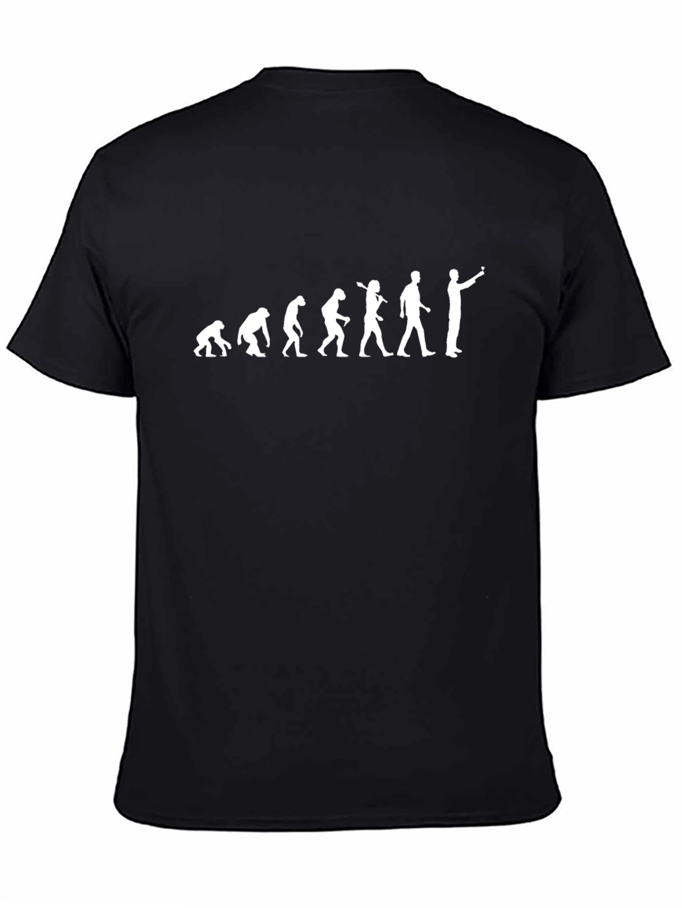Evolution of Pointing Black T-Shirt