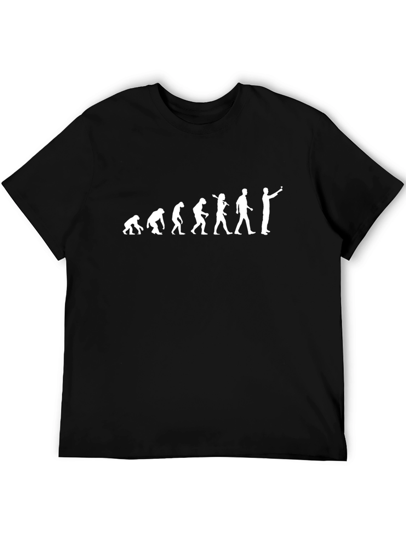 Evolution of Pointing Black T-Shirt