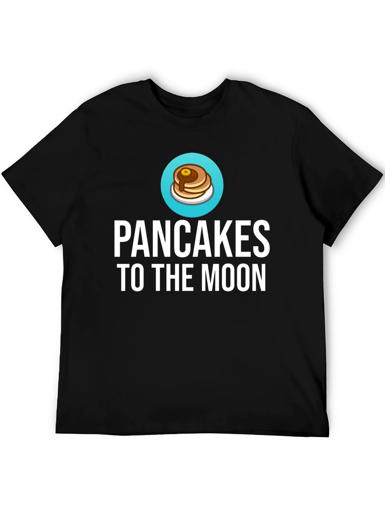Pancakes to the Moon Graphic Tee - Black