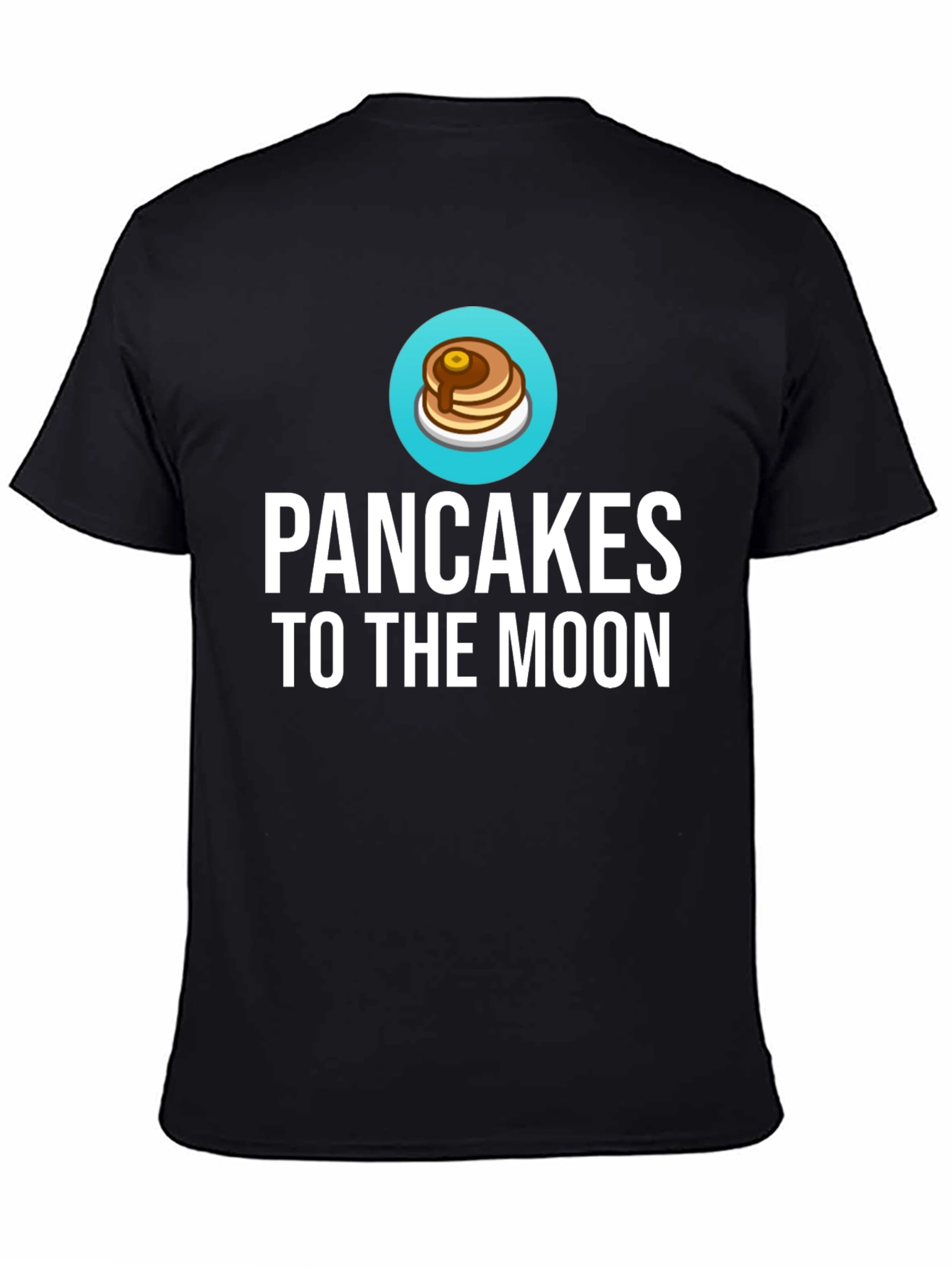Pancakes to the Moon Graphic Tee - Black