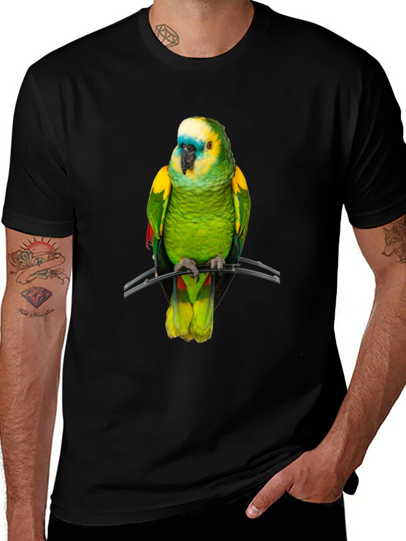 Parrot Graphic T-Shirt - Unique Bird Lover Tee