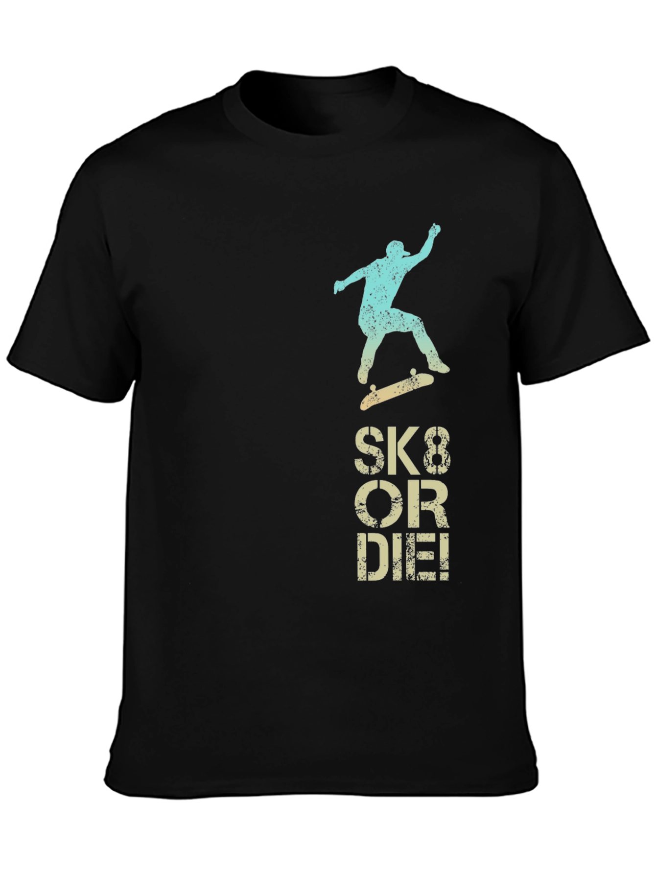Sk8 or Die Graphic Tee - Black
