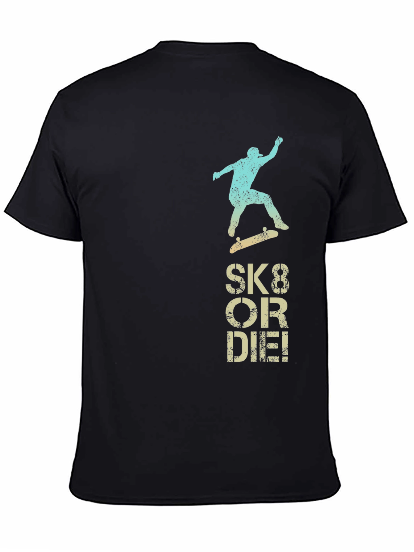 Sk8 or Die Graphic Tee - Black