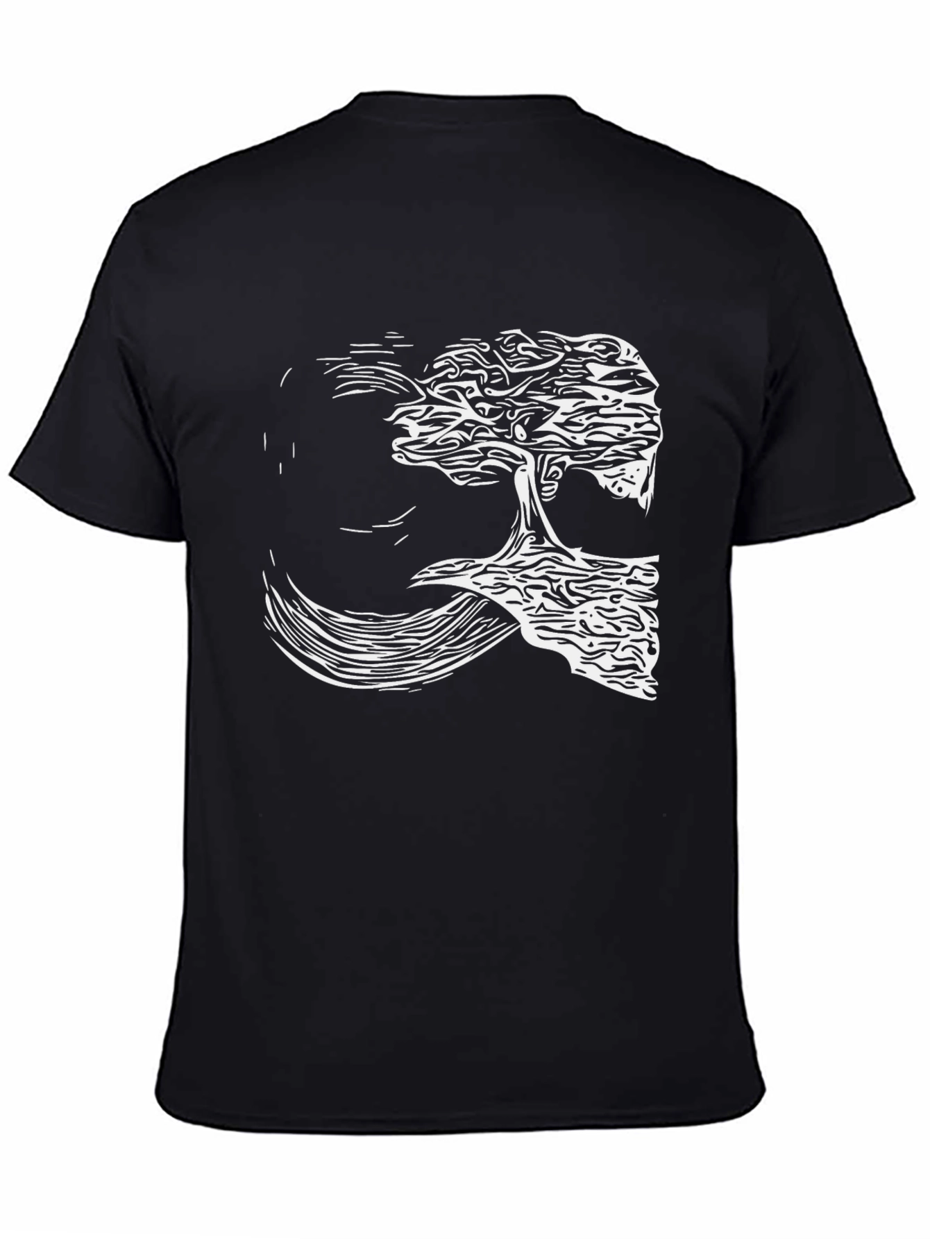 Natures Reflection Black T-Shirt