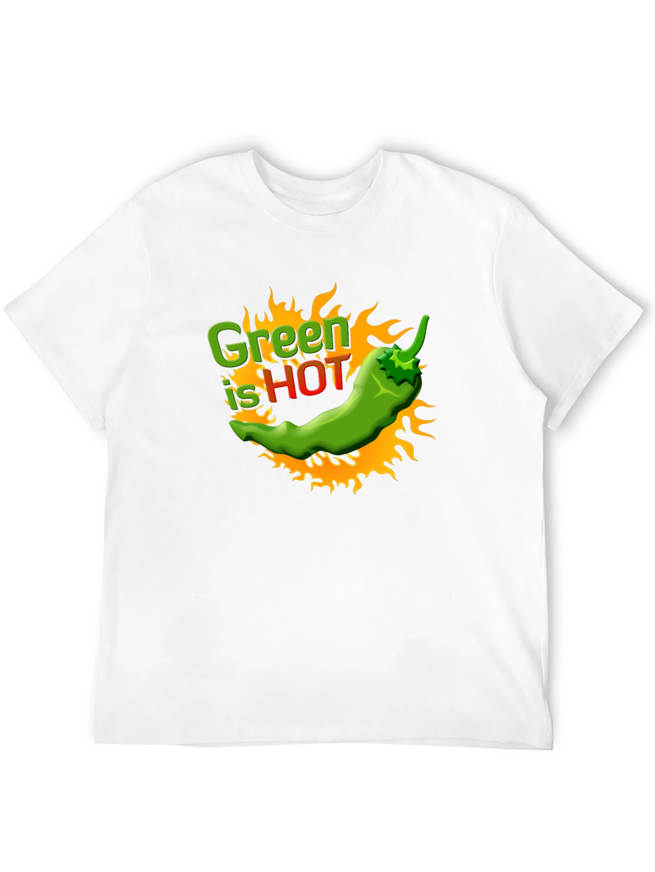 Green is Hot Chili Pepper Graphic Tee
