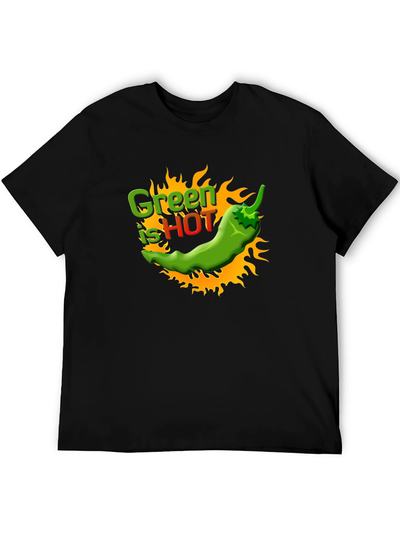 Green is Hot Chili Pepper Graphic Tee