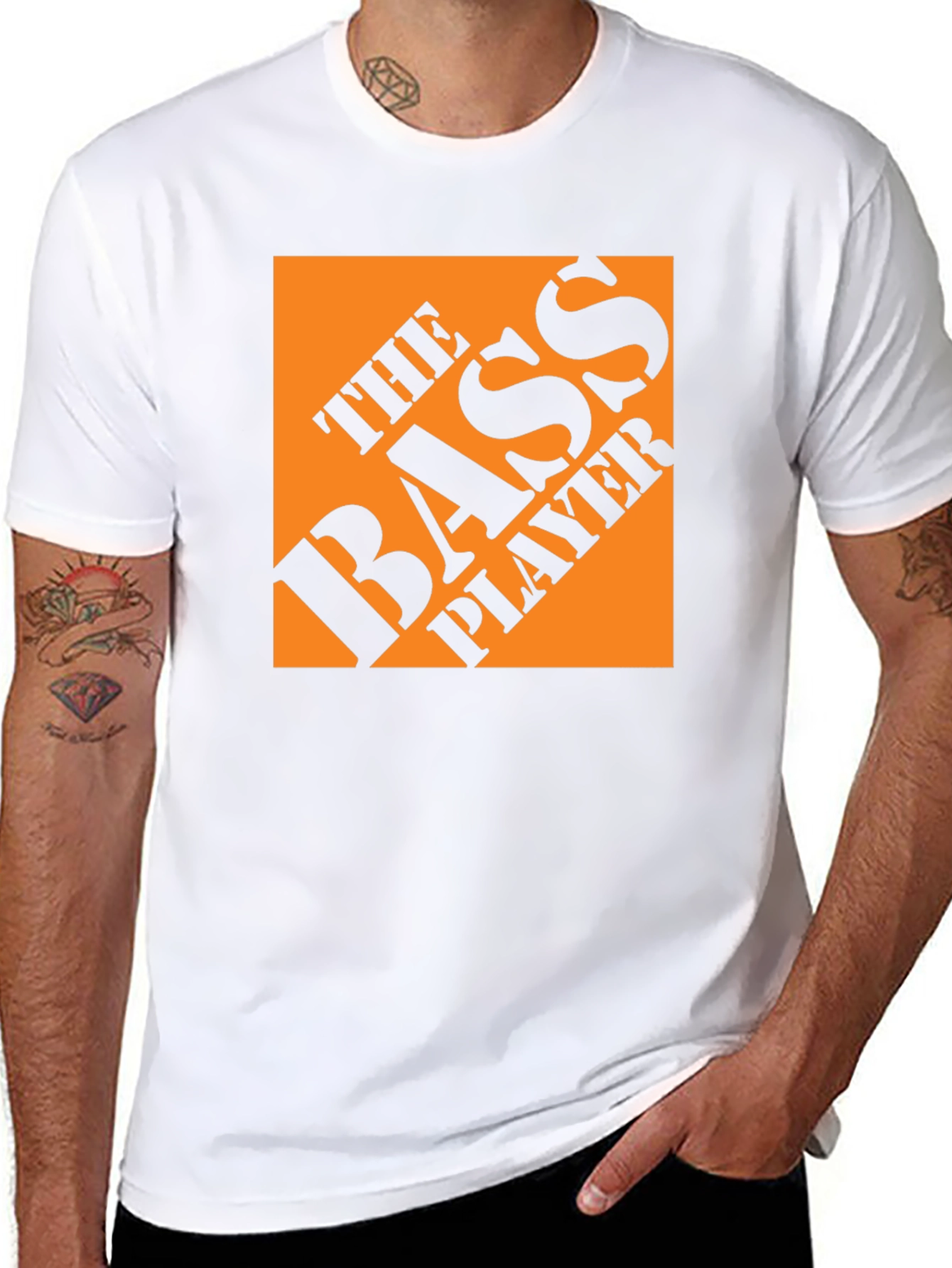 The Bass Player T-Shirt - Black Graphic Tee
