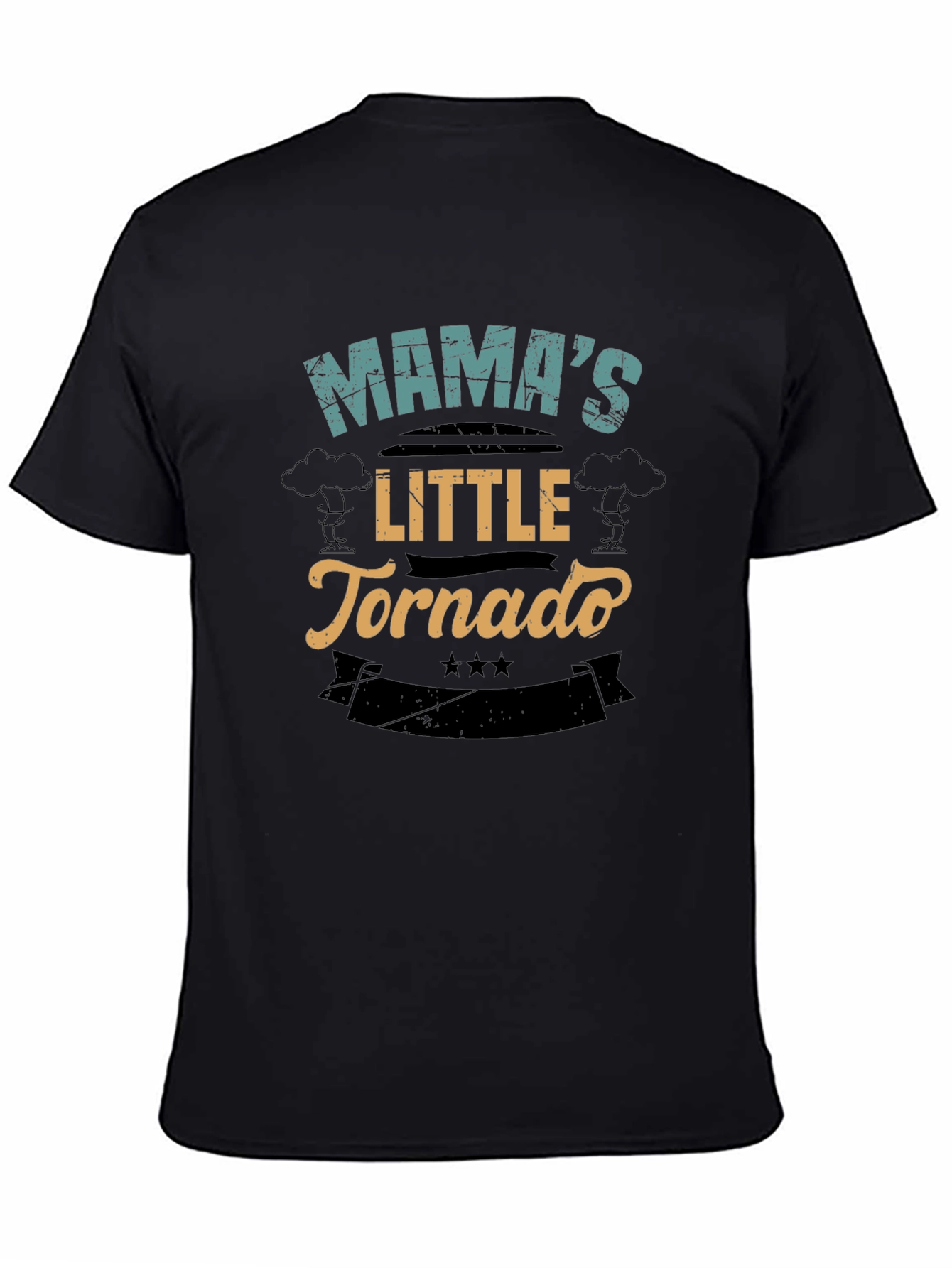 Mamas Little Tornado Black T-Shirt