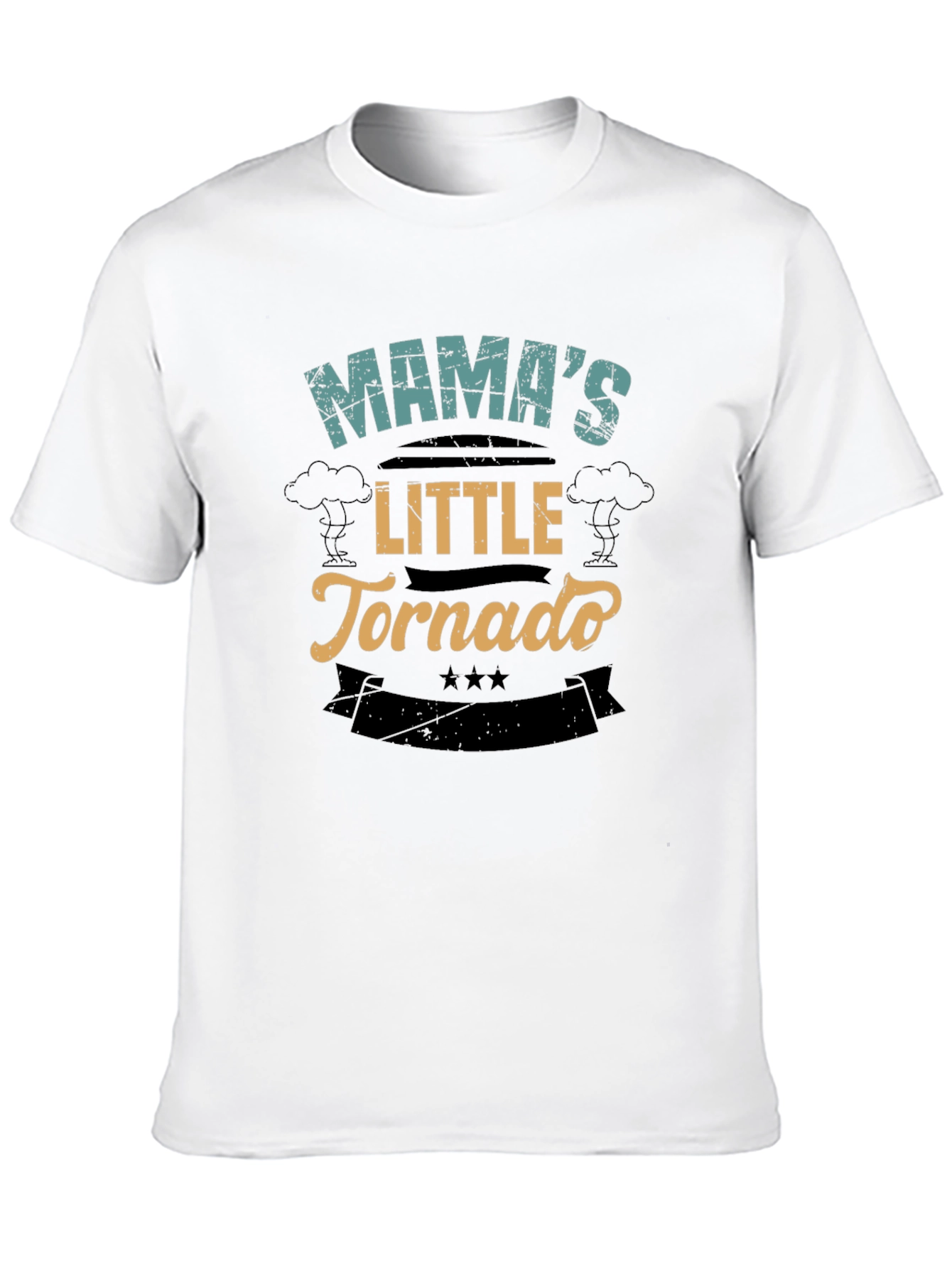 Mamas Little Tornado Black T-Shirt