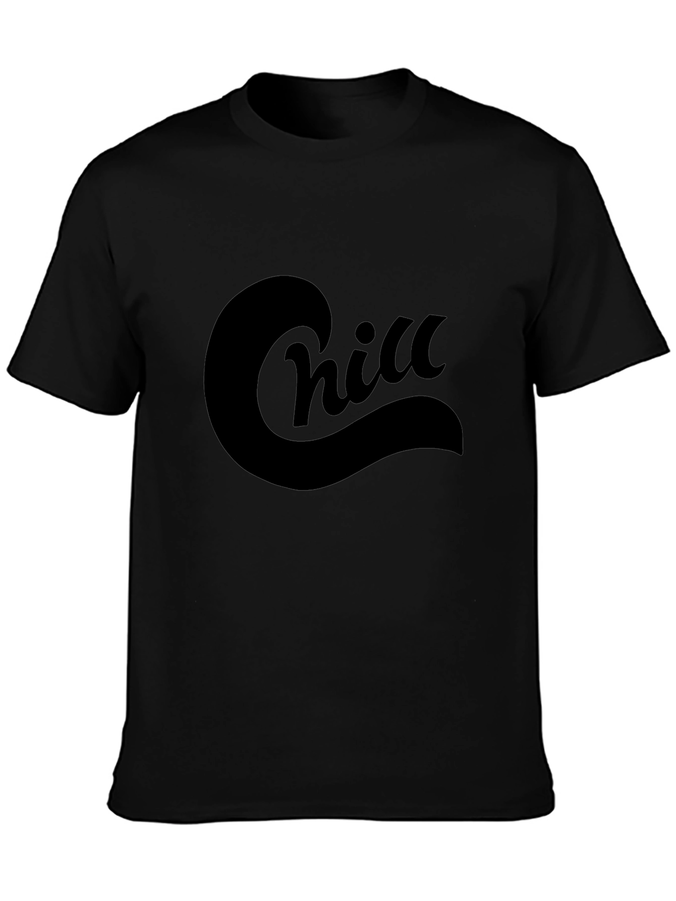 Chill Black T-Shirt - Relaxed Comfort