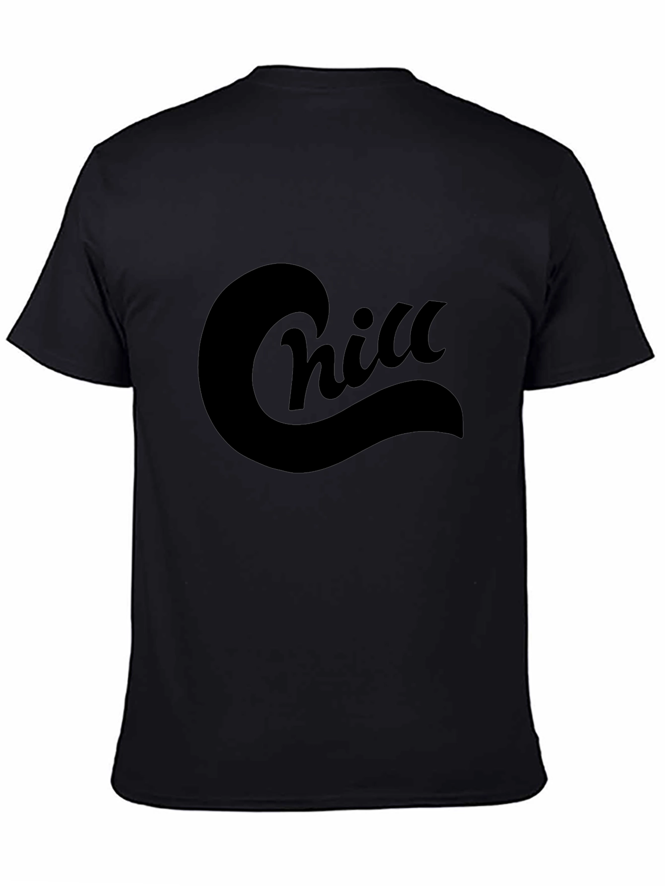 Chill Black T-Shirt - Relaxed Comfort