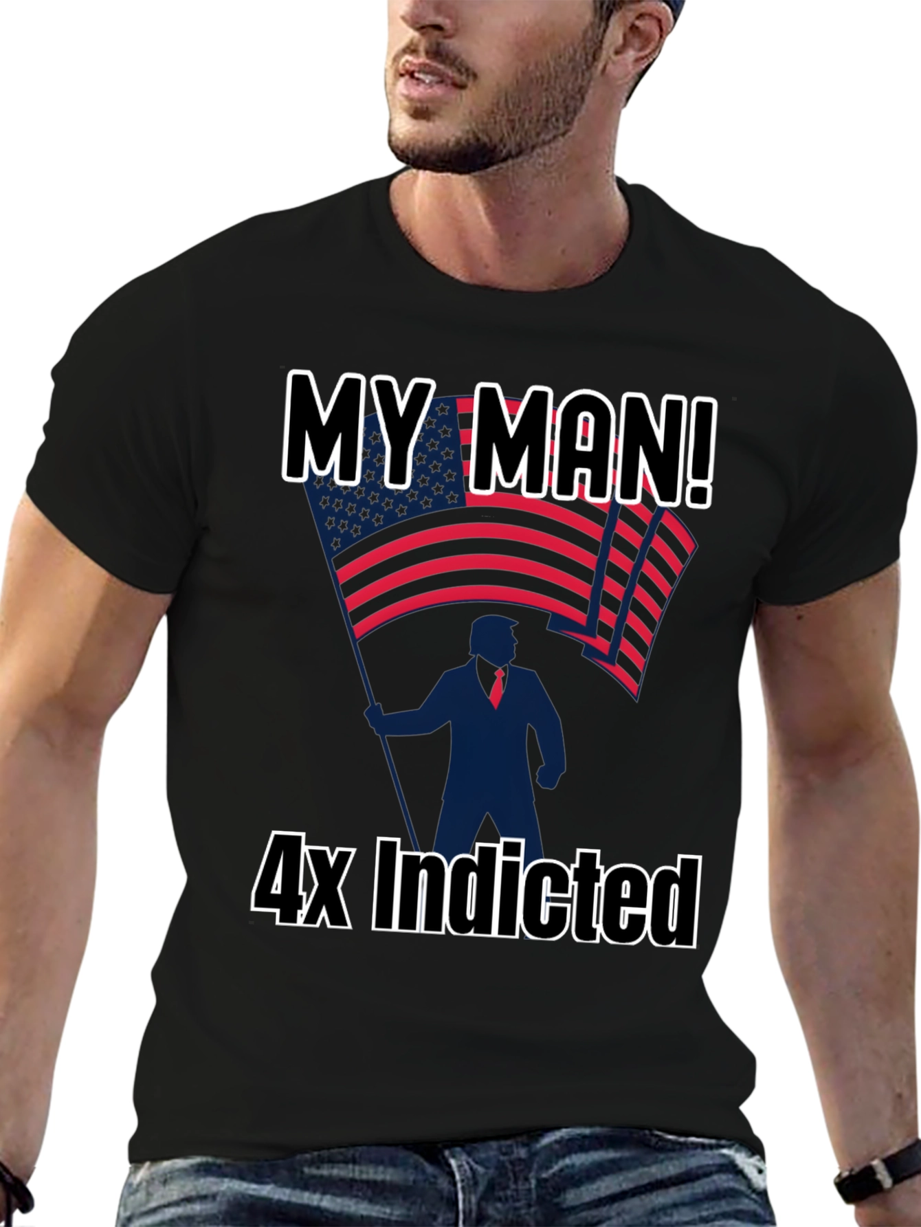 My Man! 4x Indicted Graphic T-Shirt