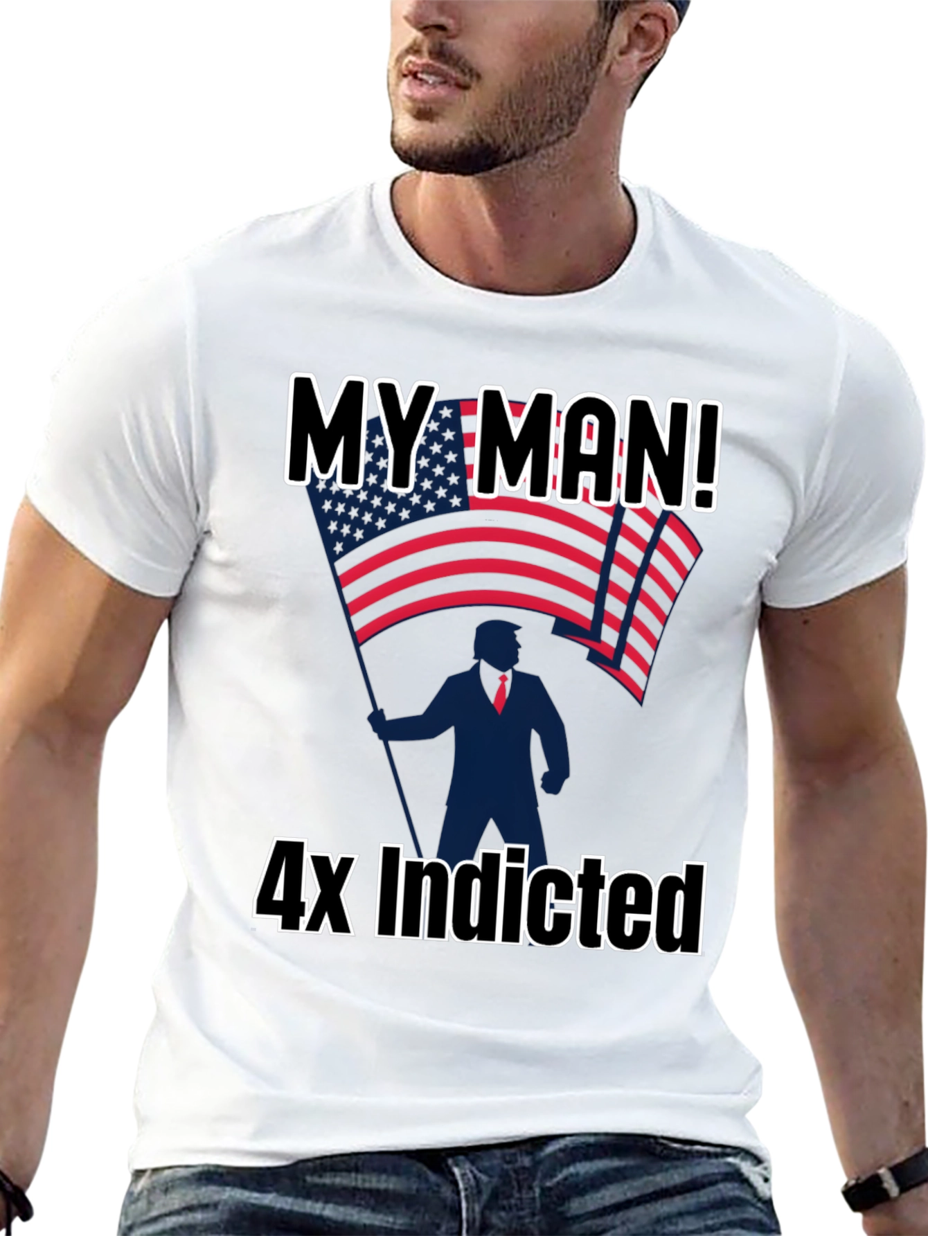 My Man! 4x Indicted Graphic T-Shirt