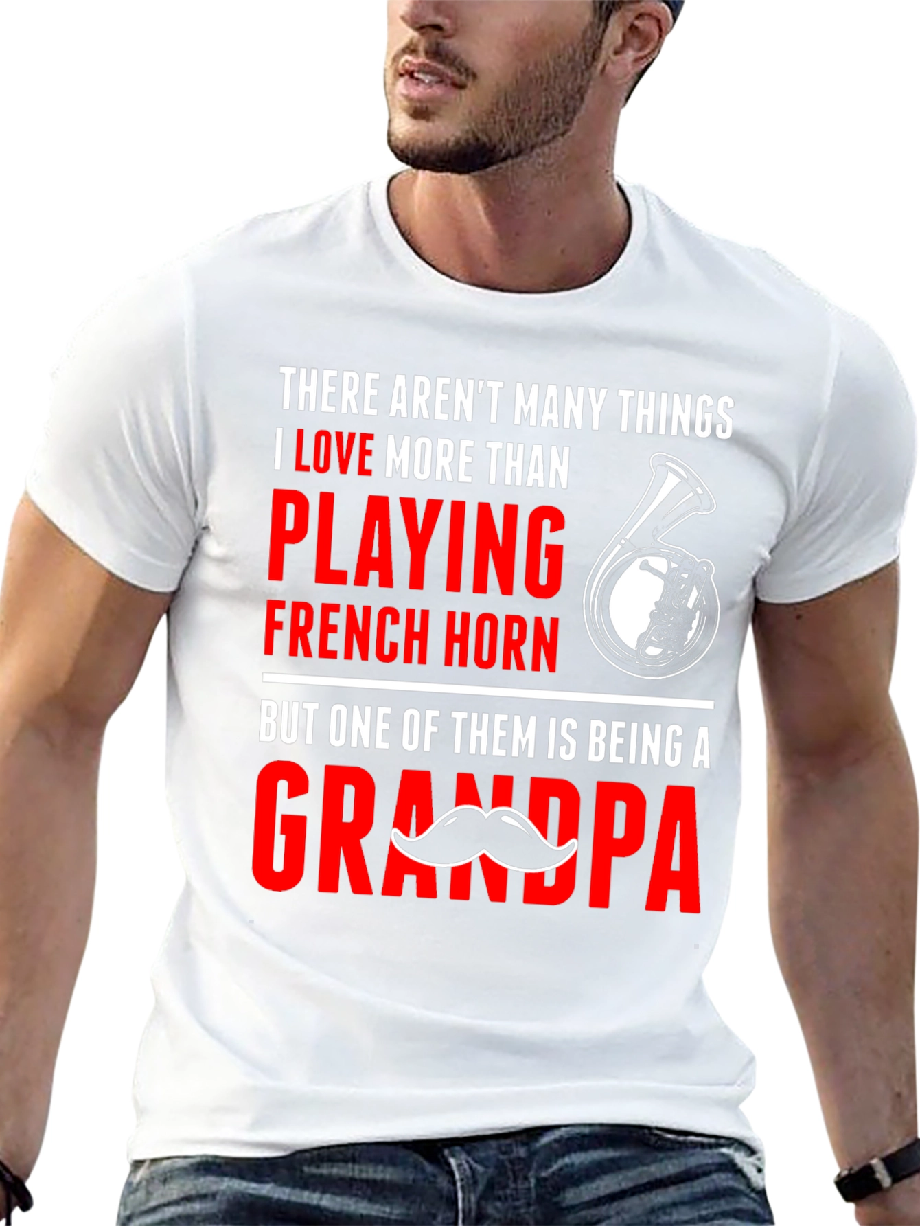 French Horn Grandpa T-Shirt