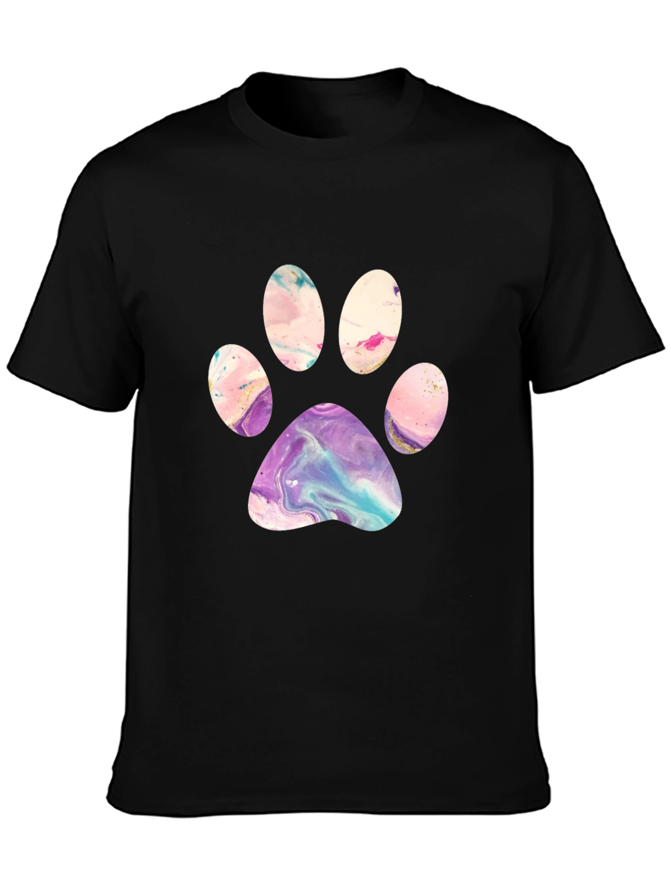 Artistic Paw Print Graphic Tee