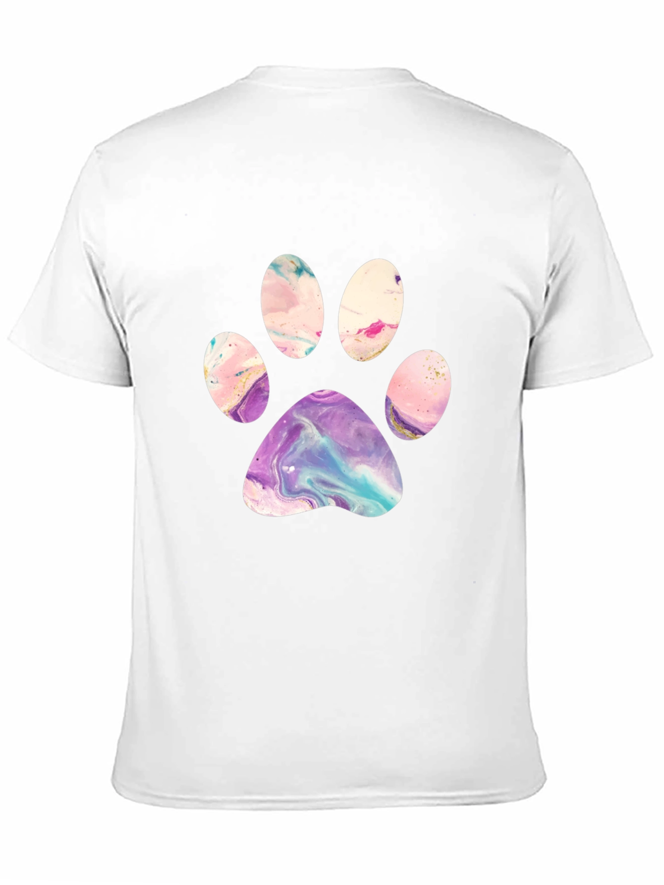 Artistic Paw Print Graphic Tee