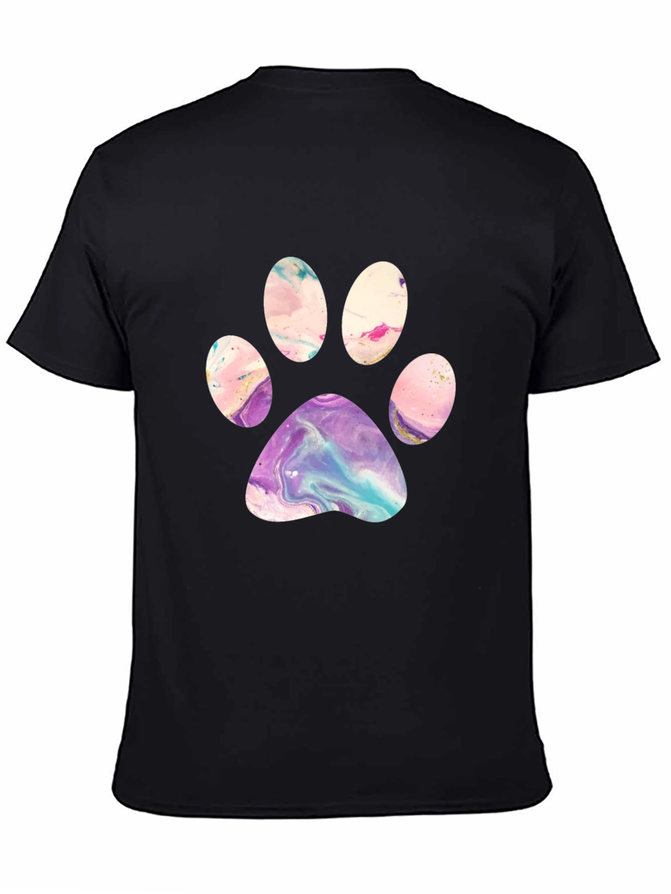 Artistic Paw Print Graphic Tee