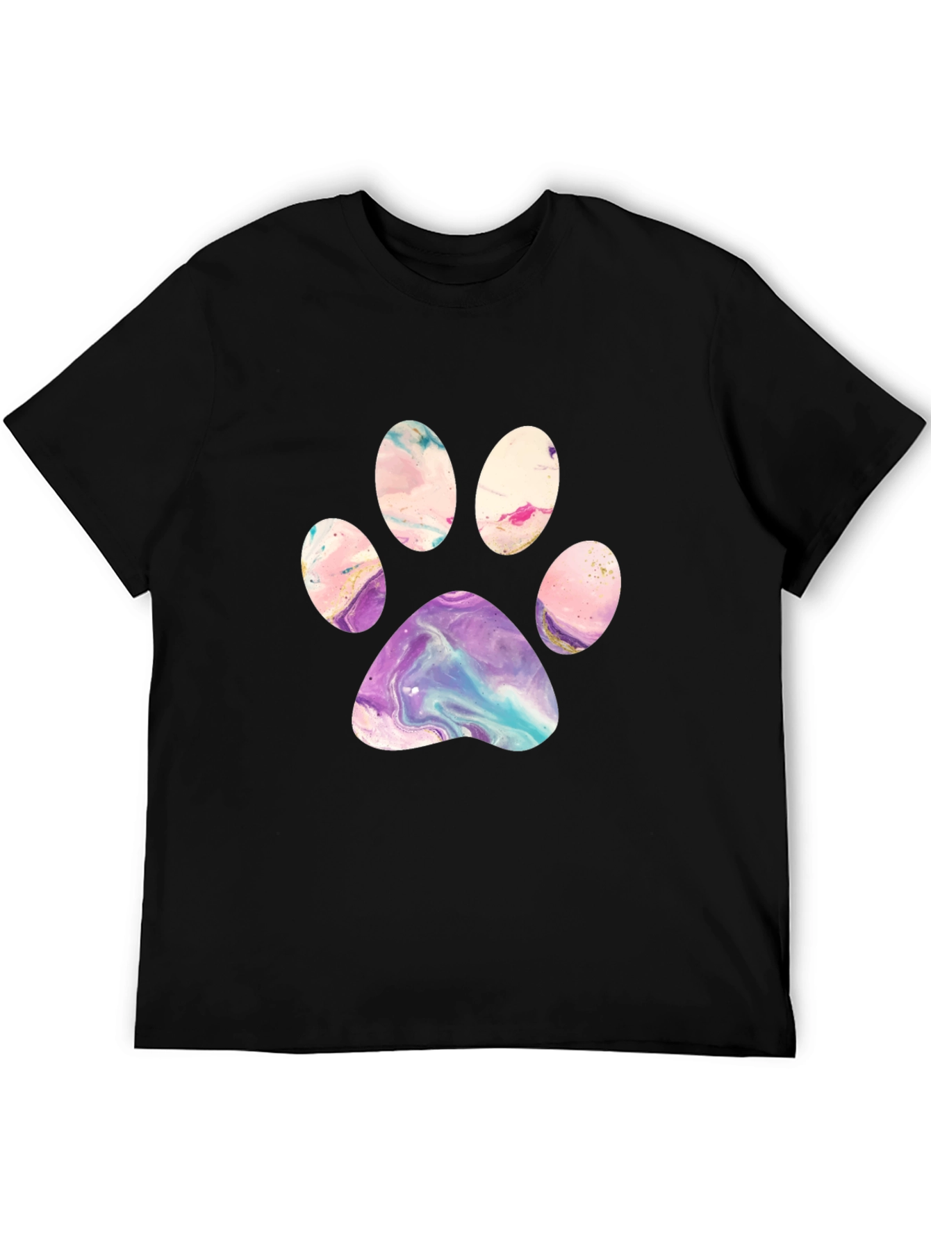 Artistic Paw Print Graphic Tee