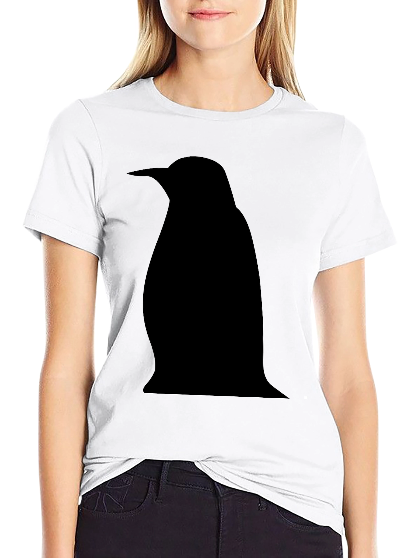 Penguin Silhouette Black T-Shirt